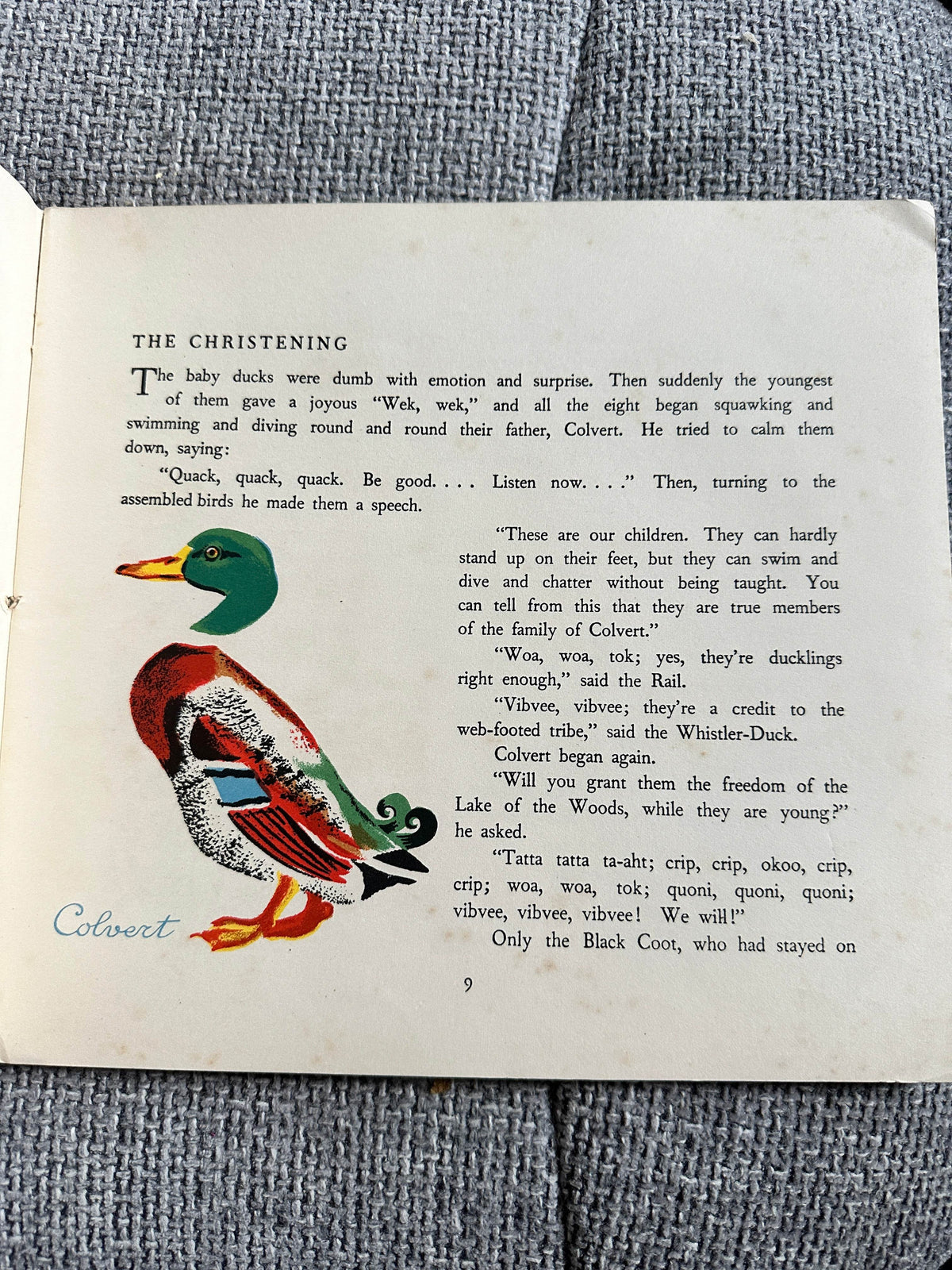 1954 Ploof The Wild Duck - Translated by Rose Fyleman (No3. Père Castor’s Wild Animal Books. George Allen & Unwin Ltd - Honeyburn Books (UK)