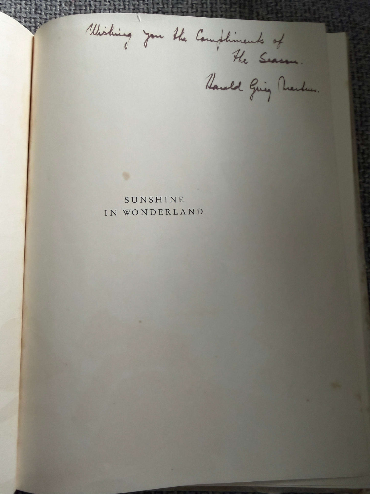 1948*1st* Sunshine In Wonderland - J. W. Eides Forlag