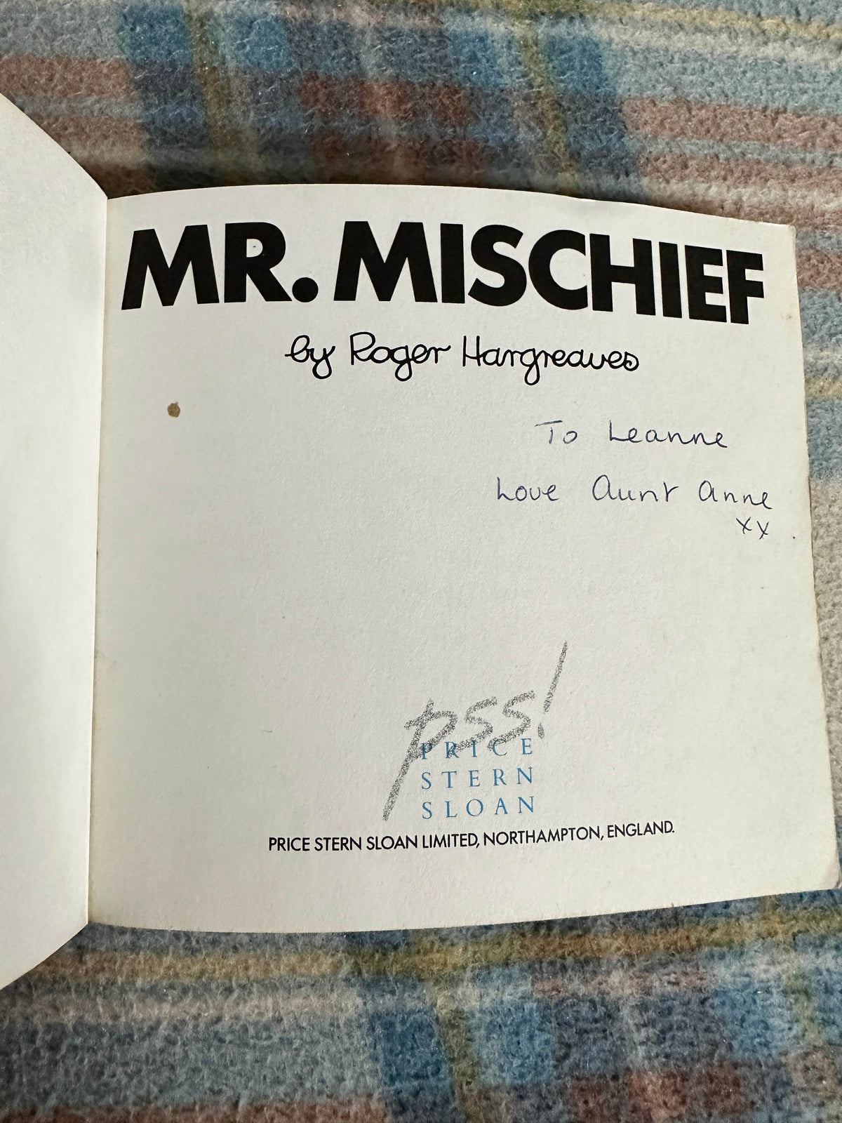 1978 Mr. Mischief - Roger Hargreaves(Price Stern Sloan Pub) - Honeyburn Books (UK)