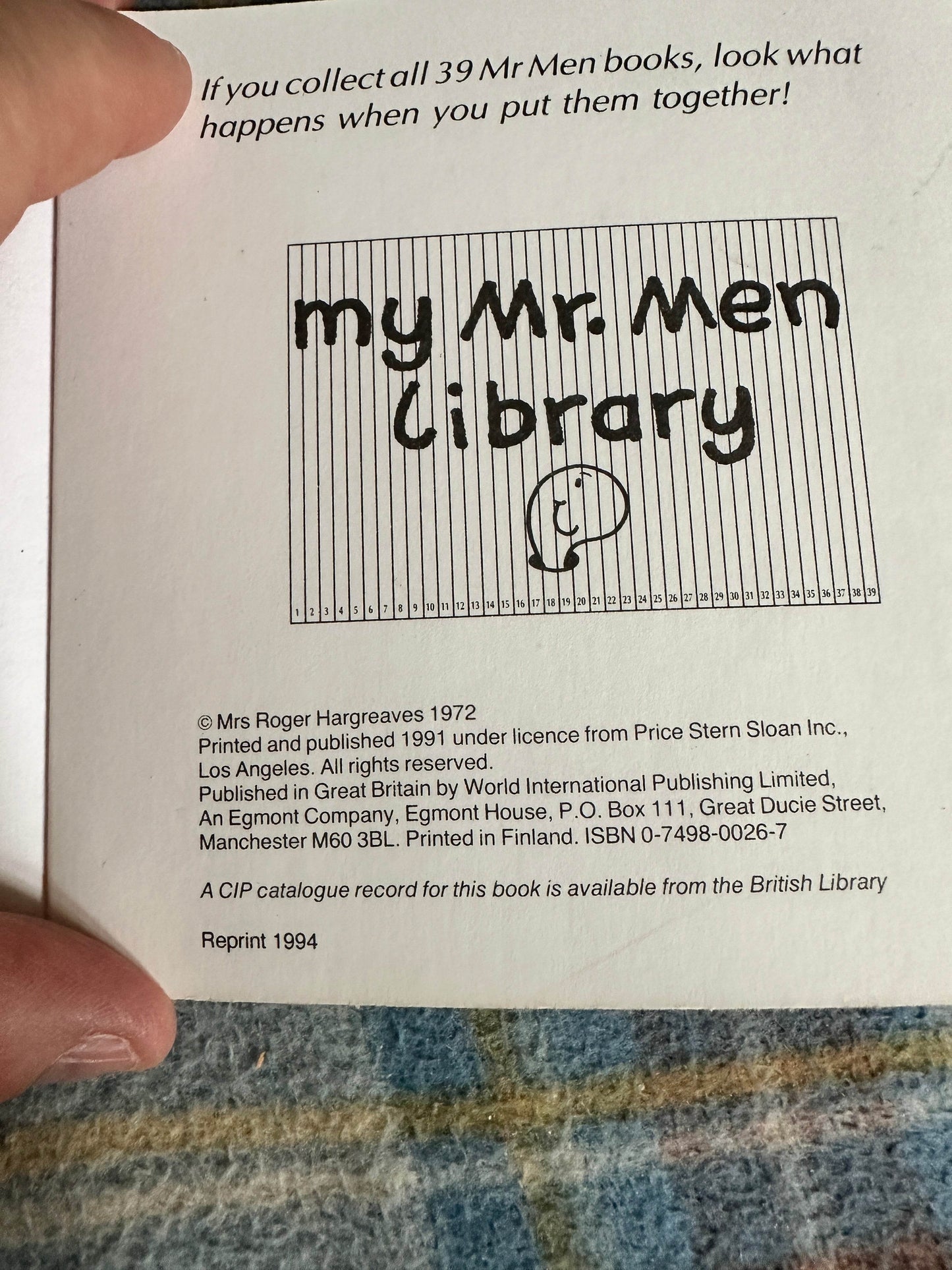1994 Me. Small - Roger Hargreaves (World International Publishing) - Honeyburn Books (UK)