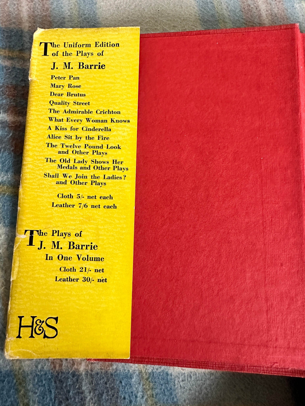 J.M. Barrie’s Peter Pan & Wendy(Uniform Edition) Hodder & Stoughton - Honeyburn Books (UK)
