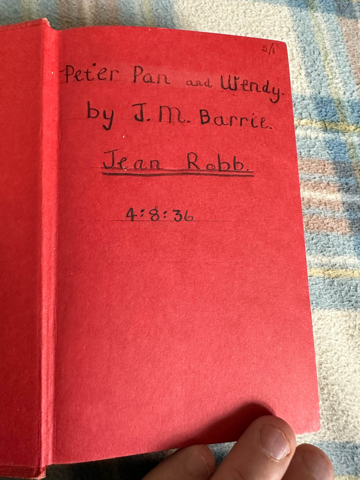 J.M. Barrie’s Peter Pan & Wendy(Uniform Edition) Hodder & Stoughton - Honeyburn Books (UK)