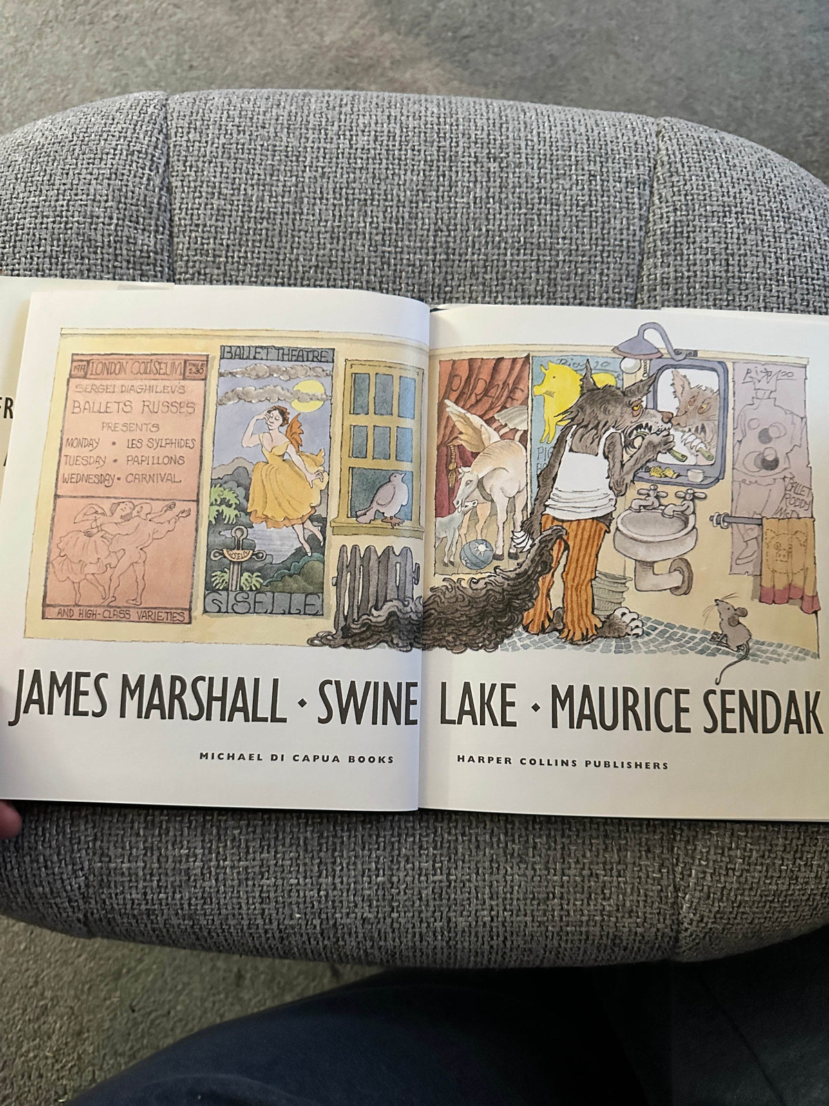 1999*1st* Swine Lake - James Marshall (Maurice Sendak Illust) Michael Di Capua Books / HarperCollins - Honeyburn Books (UK)