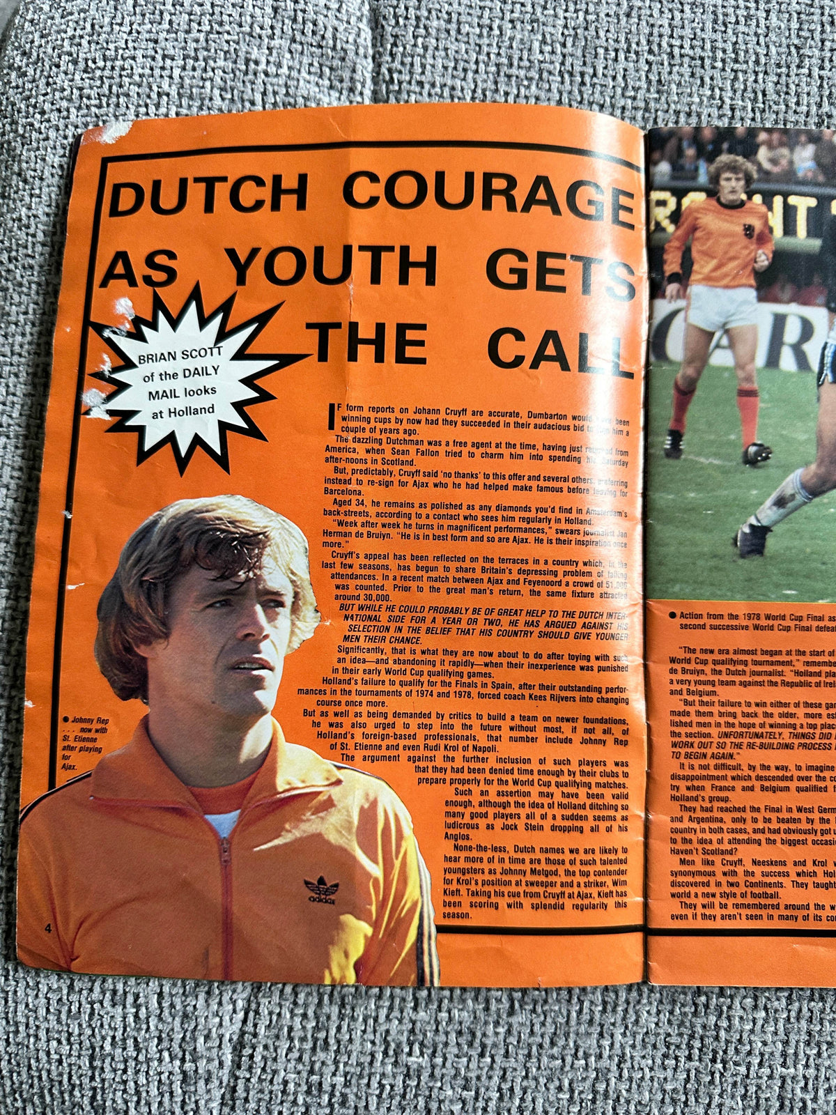 1982 23rd March Scotland vs Holland (2-1 Scotland) Programme - Honeyburn Books (UK)