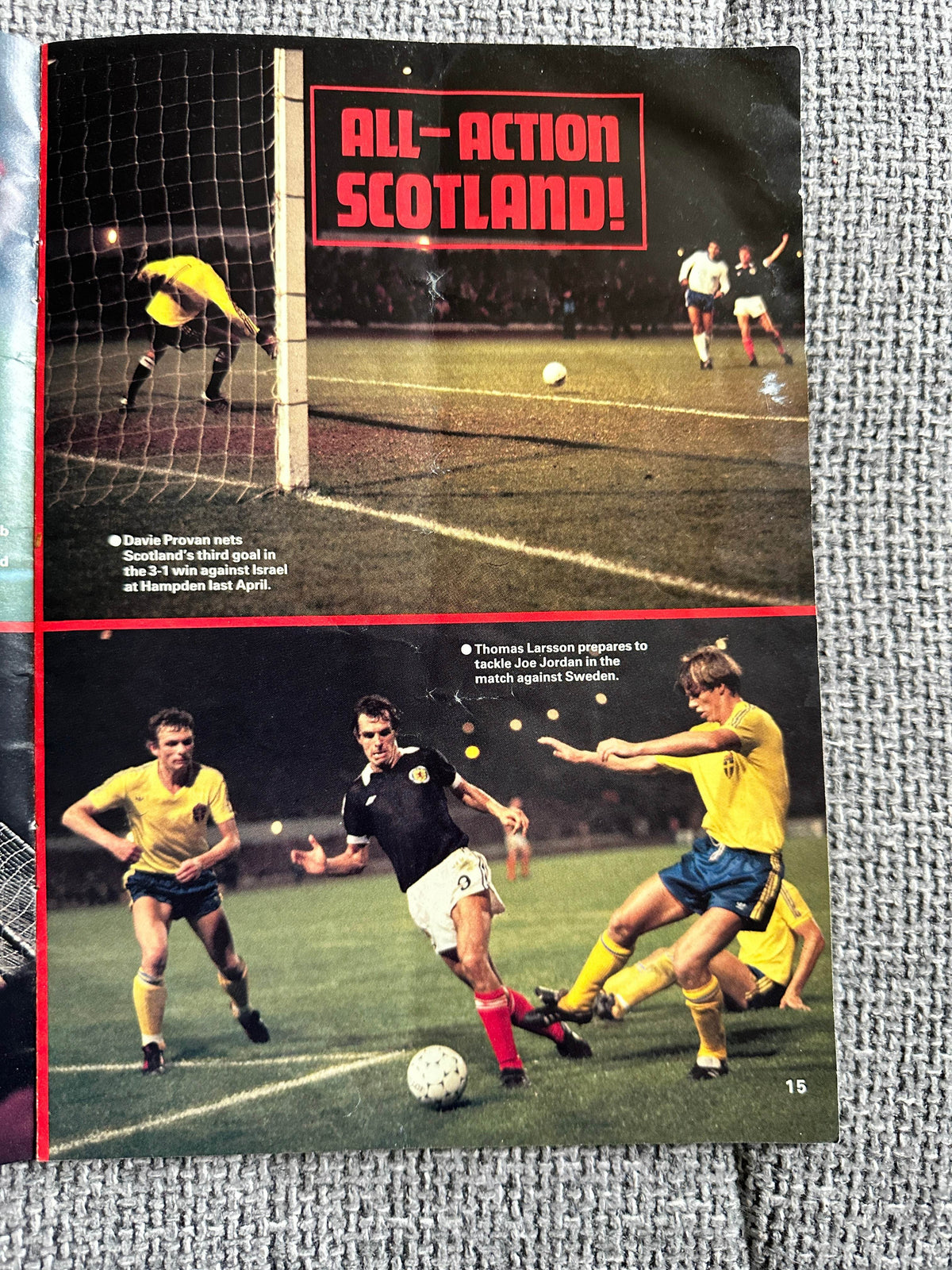 1982 23rd March Scotland vs Holland (2-1 Scotland) Programme - Honeyburn Books (UK)