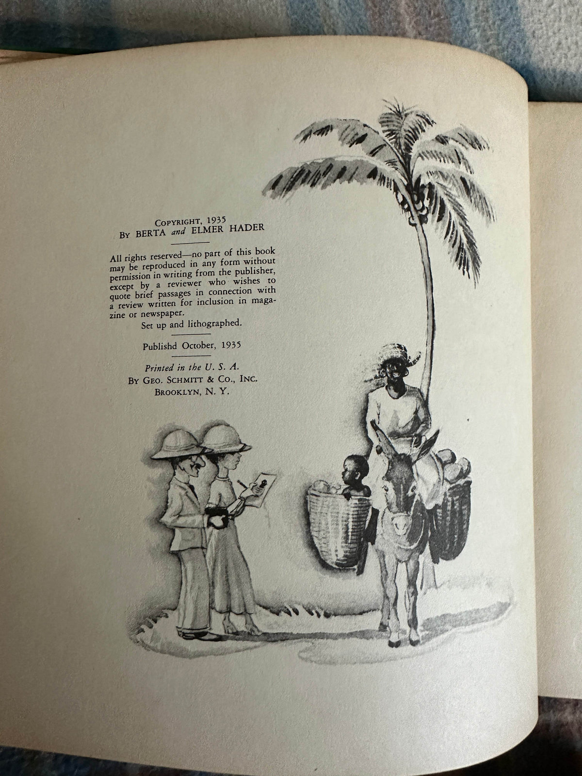 1935*1st* Jamaica Johnny - Berta & Elmer Hader(MacMillan & Co) - Honeyburn Books (UK)
