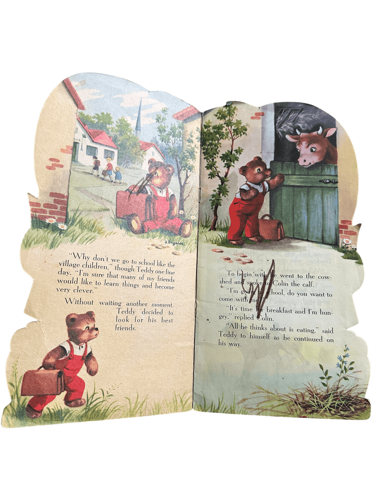 1965 Teddy At School - J. Lagarde(Brown Watson Ltd) - Honeyburn Books (UK)