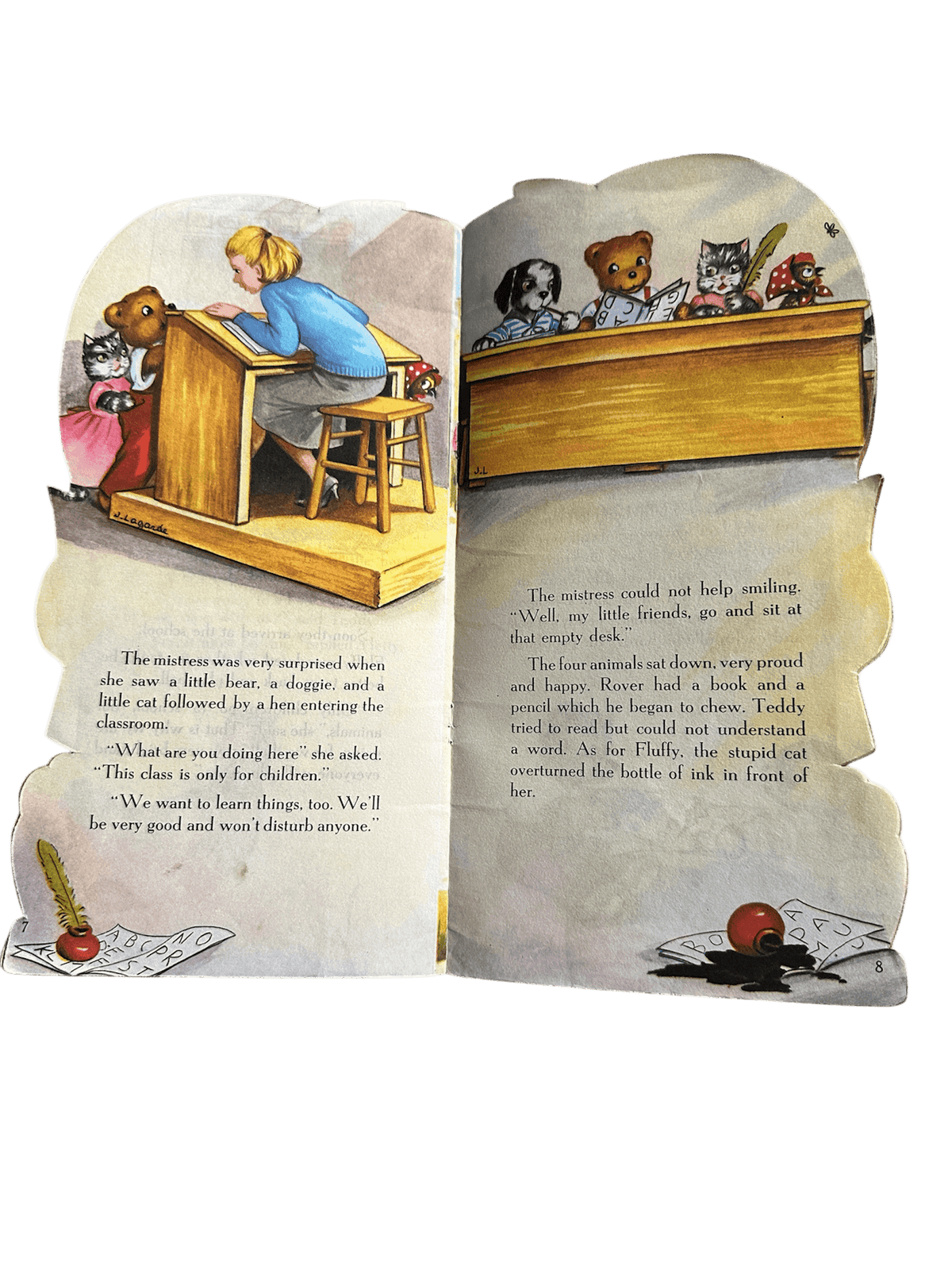 1965 Teddy At School - J. Lagarde(Brown Watson Ltd) - Honeyburn Books (UK)