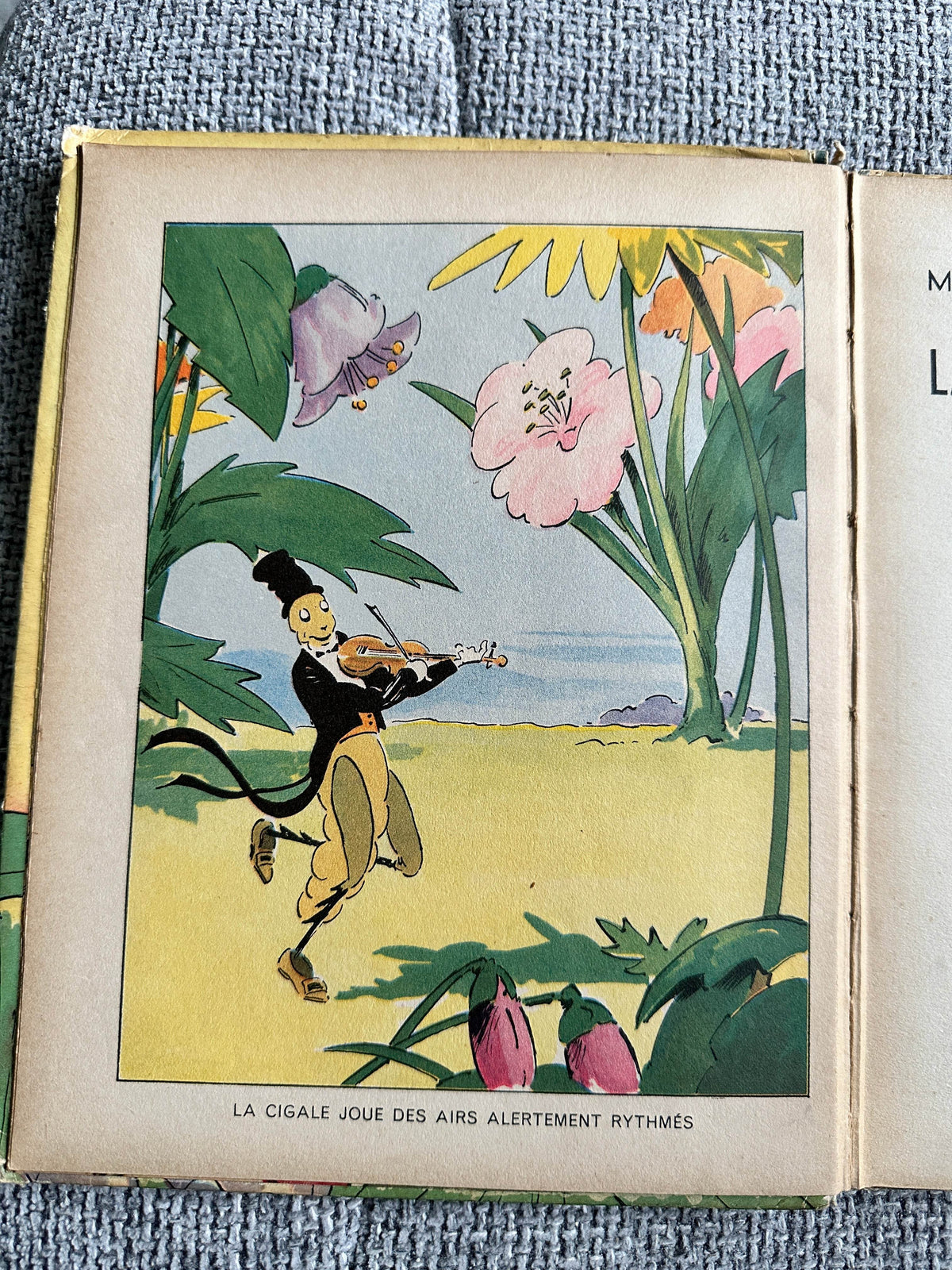 1935 Mickey Presente: La Cigale et Les Fourmis (The Cicada & The Ants) Magdeleine Du Genestoux (Dessins D’Après Le Célèbre Film de Walt Disney Silly Symphonies (Hatchette) - Honeyburn Books (UK)