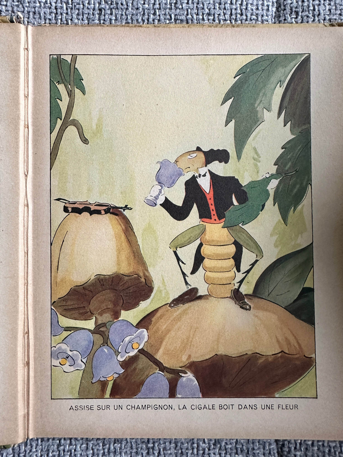 1935 Mickey Presente: La Cigale et Les Fourmis (The Cicada & The Ants) Magdeleine Du Genestoux (Dessins D’Après Le Célèbre Film de Walt Disney Silly Symphonies (Hatchette) - Honeyburn Books (UK)