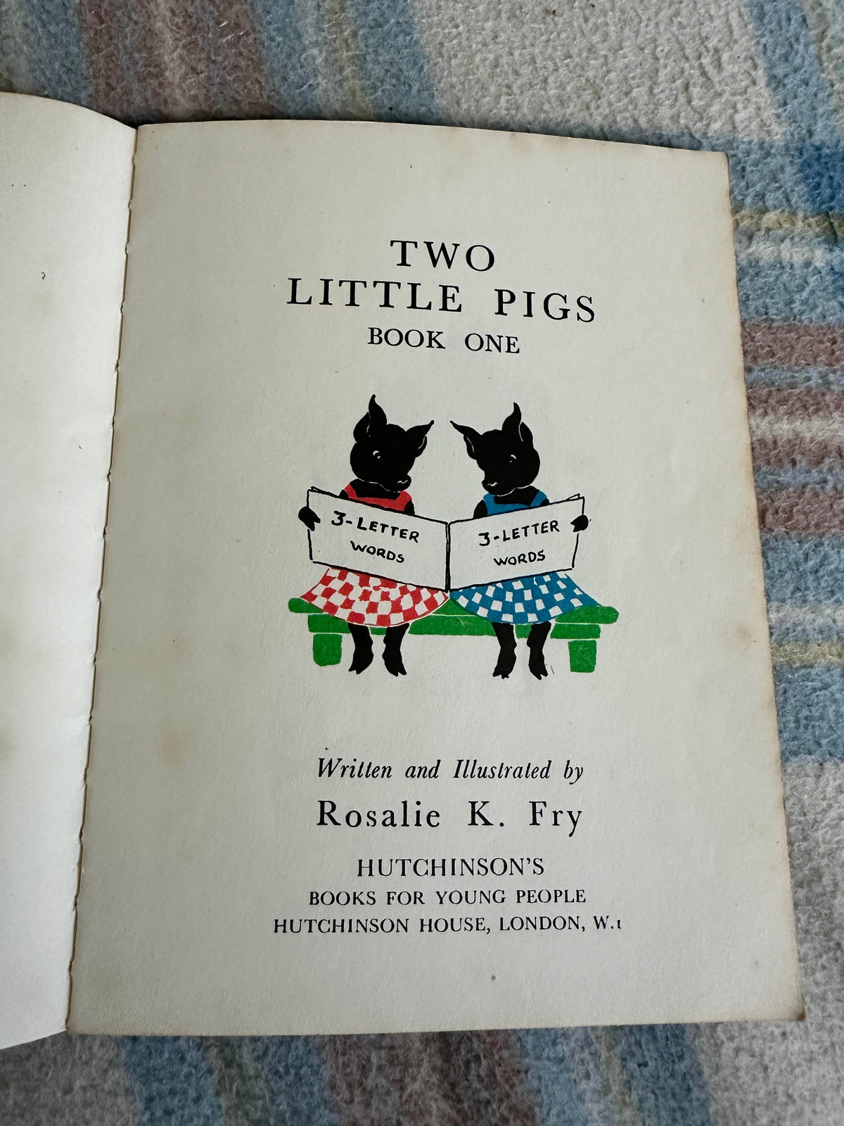 1953 Two Little Pigs(Book One) Rosalie K. Fry(Hutchinson’s) - Honeyburn Books (UK)