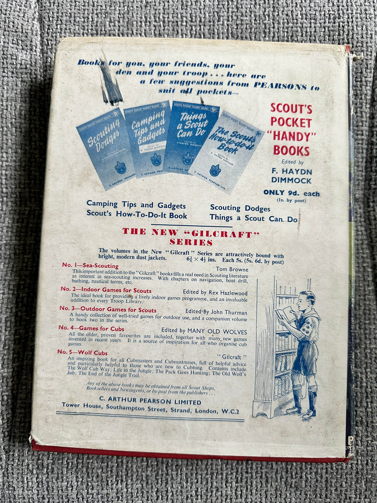 1958 The Scout Annual - Rex Hazlewood (Pearson Publishers) - Honeyburn Books (UK)