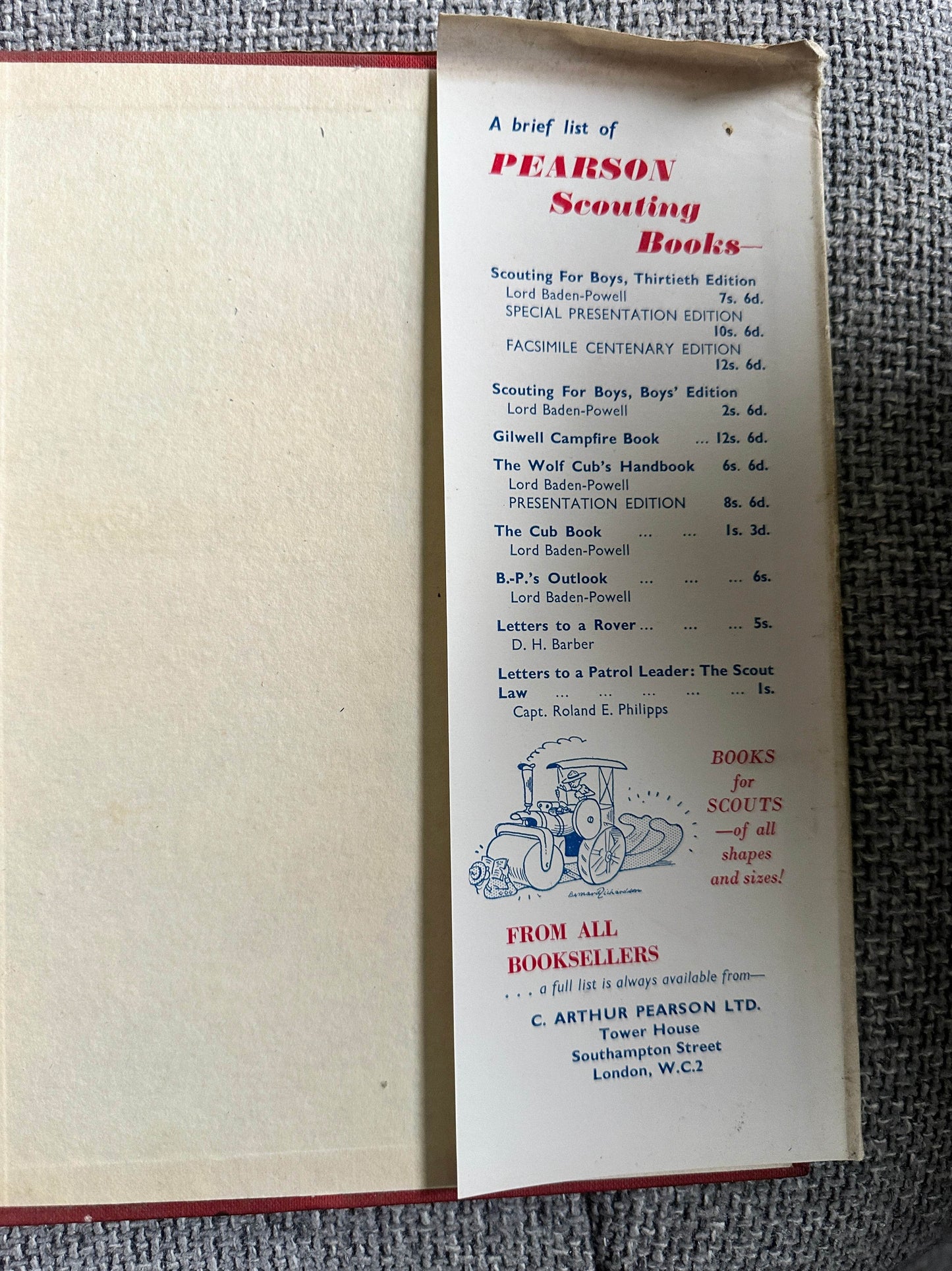 1958 The Scout Annual - Rex Hazlewood (Pearson Publishers) - Honeyburn Books (UK)