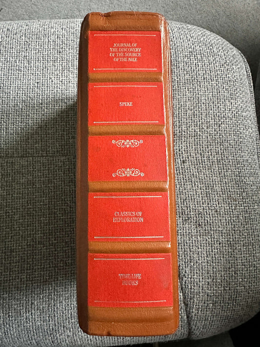 1983 Journal Of The Discovery Of The Source Of Nile - John Hanning Speke (Time Life Books) Leather Bound