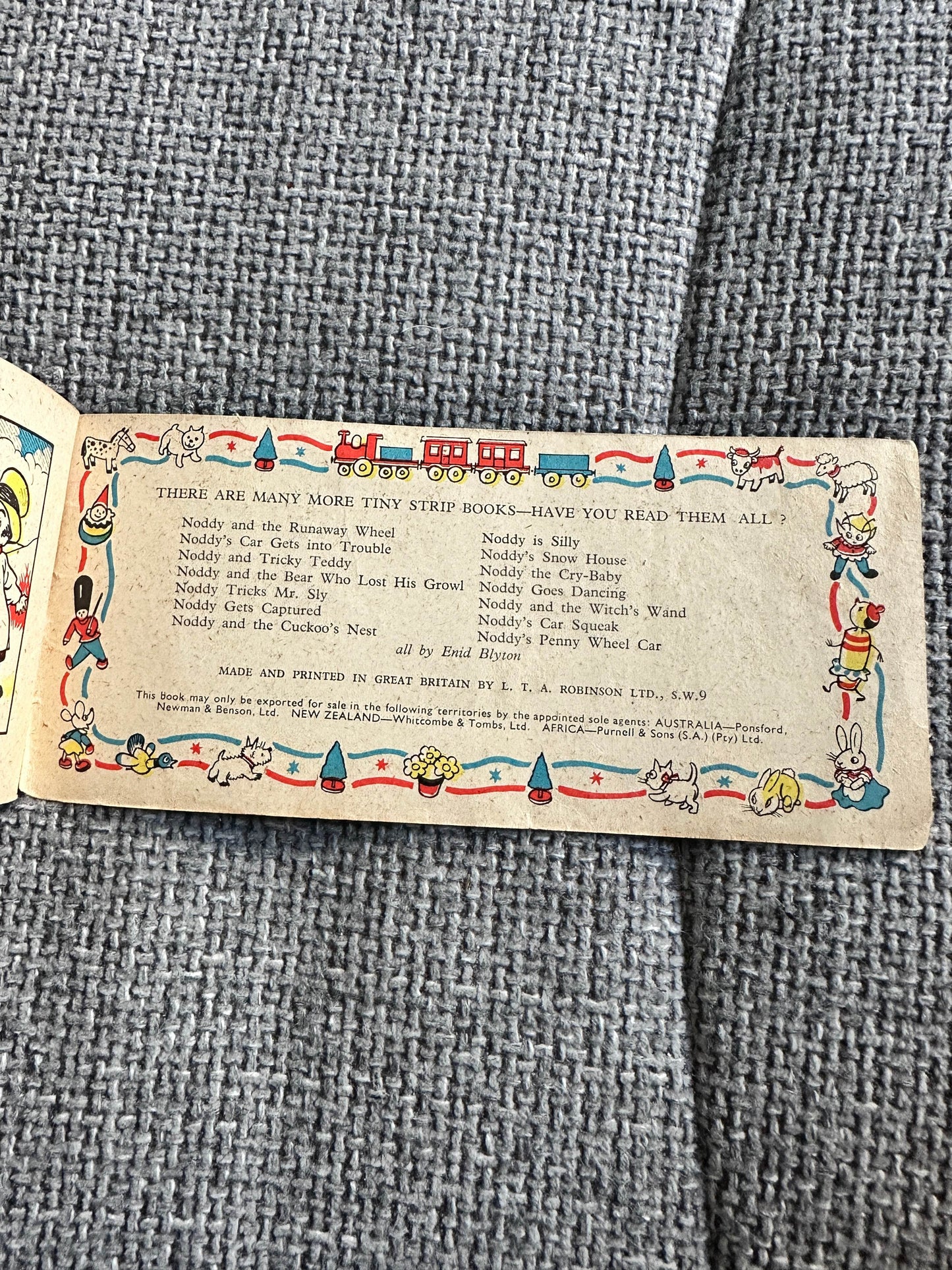 1960 Noddy’s Bag Of Money - Enid Blyton (Sampson Liw, Marston & Co. Ltd.) - Honeyburn Books (UK)