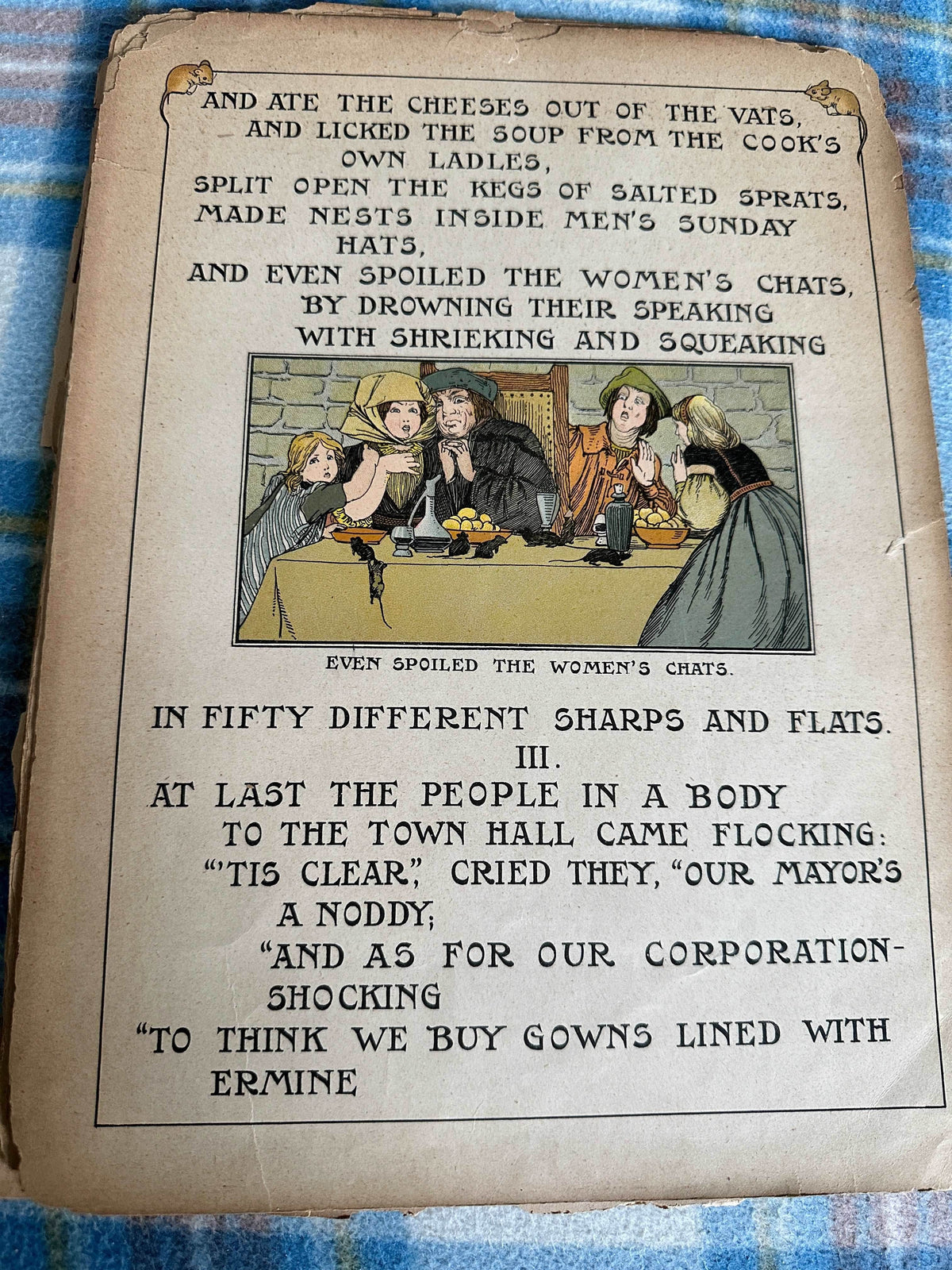 1850’s The Pied Piper Of Hamelin - Robert Browning(Illust Van Dyke) SPCK Publish (Loose pages) - Honeyburn Books (UK)