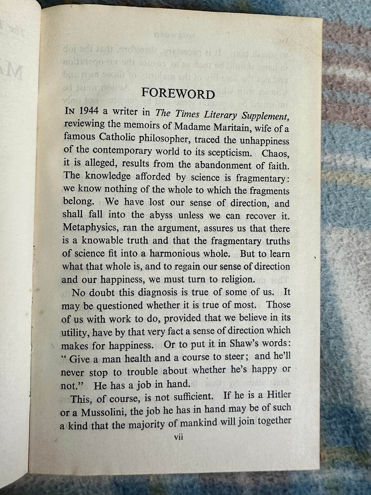 1948*1st* Man His Own Master - Archibald Robertson(Watts & Co) Thinkers Library No125 - Honeyburn Books (UK)