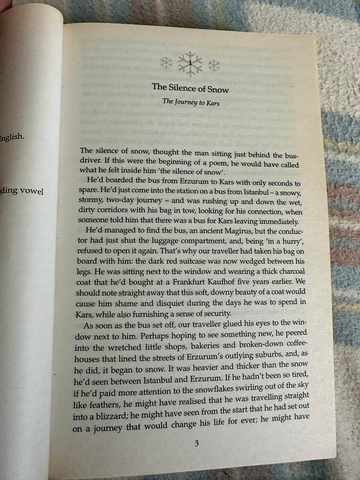 2004 Snow - Orhan Pamuk(Faber & Faber) - Honeyburn Books (UK)