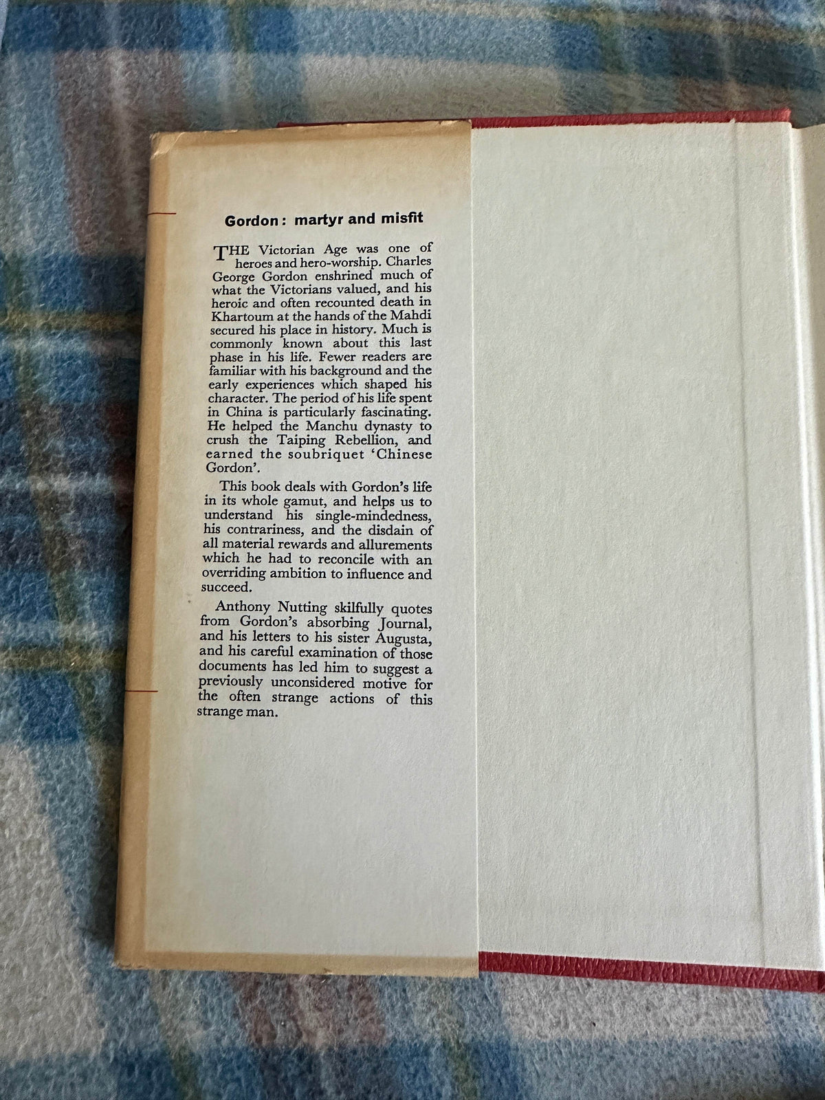 1967*1st* Gordon: Martyr Or Misfit - Anthony Nutting(Reprint Society) - Honeyburn Books (UK)