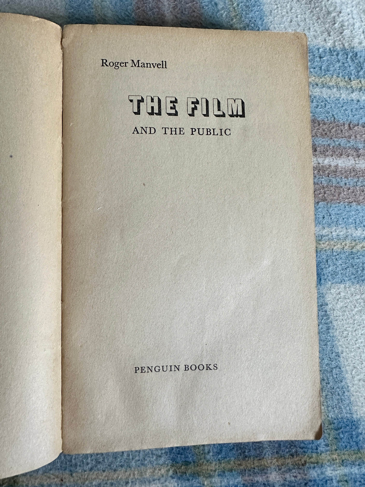 1955*1st* The Film & The Public - Roger Manvell(Pelican / Penguin Books) - Honeyburn Books (UK)