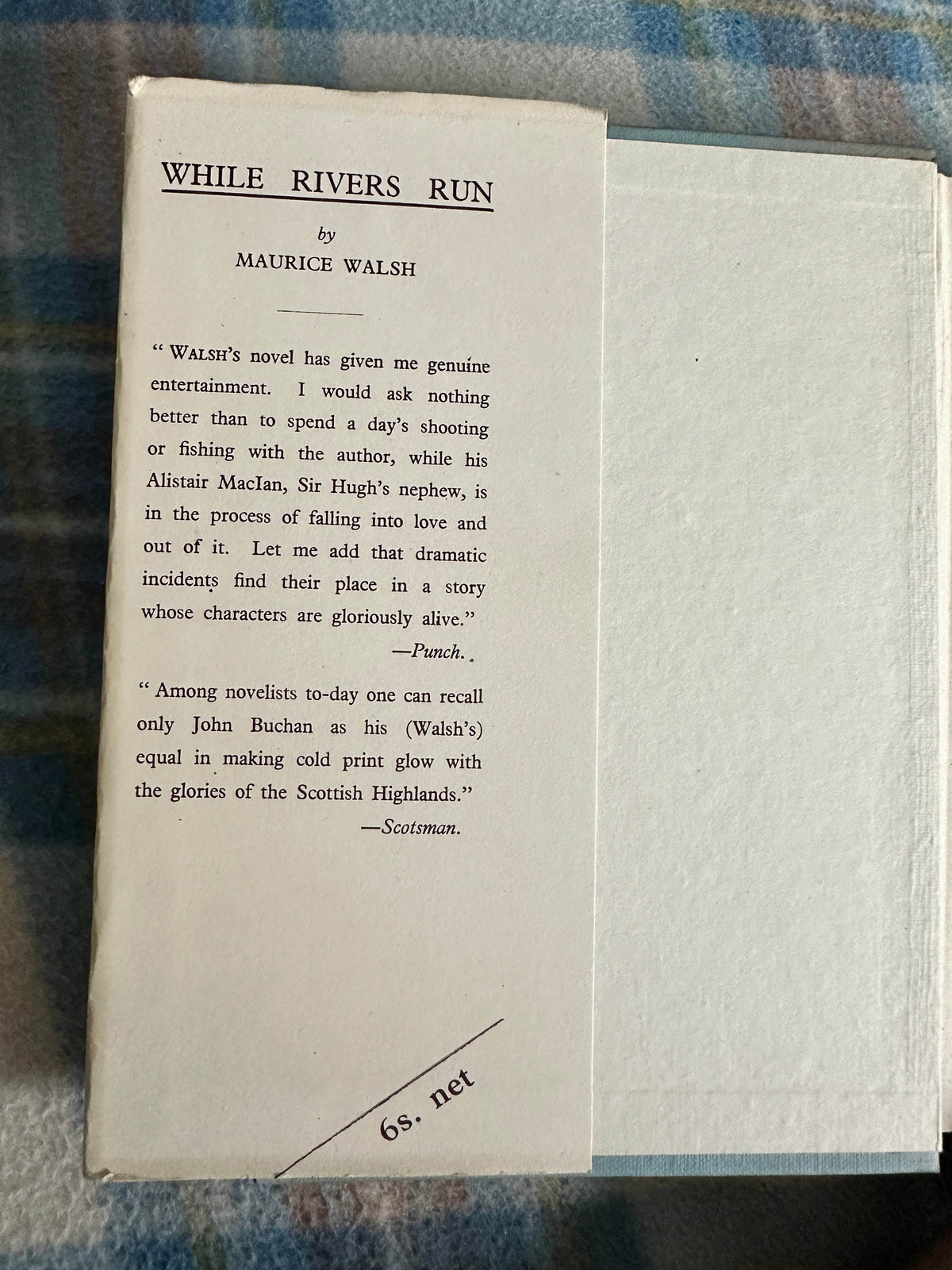 1950 While Rivers Run - Maurice Walsh(W. & R. Chambers Ltd) - Honeyburn Books (UK)