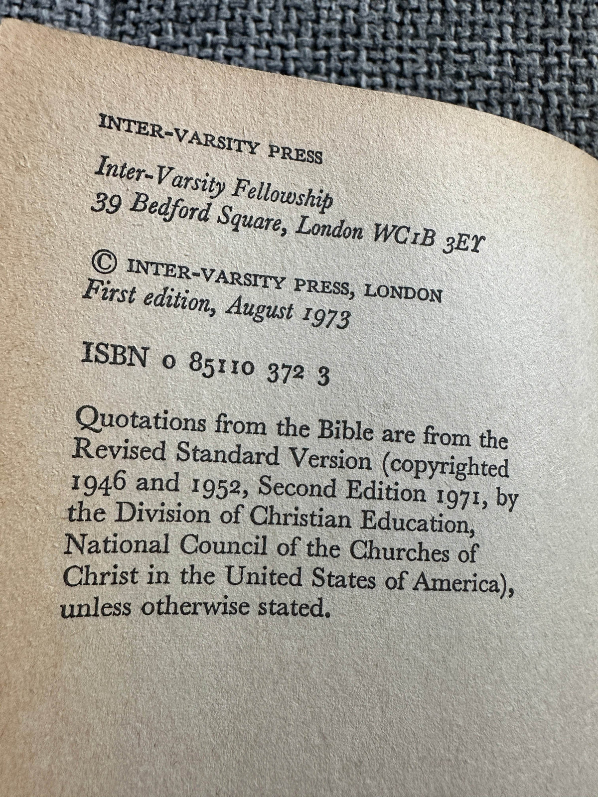 1973*1st* Spiritual Gifts & The Church - Donald Bridge & David Phypers (Inter Varsity Press) - Honeyburn Books (UK)