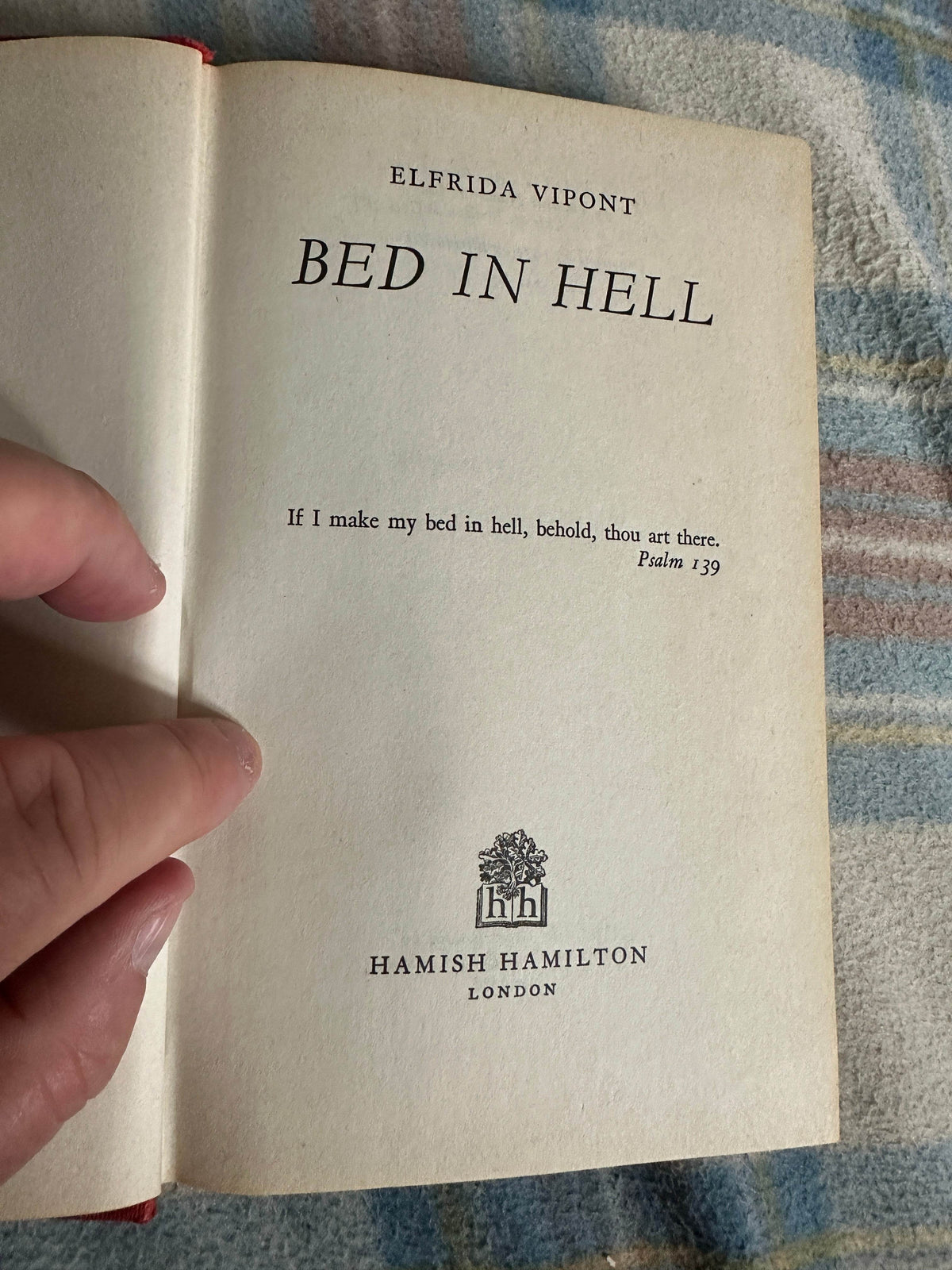 1974*1st* Bed In Hell - Elfrida Vipont(Hamish Hamilton) - Honeyburn Books (UK)
