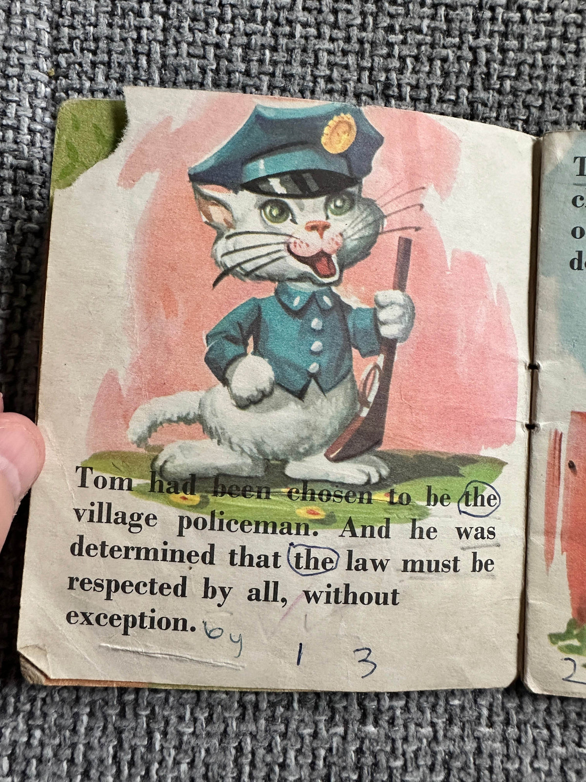 1953 Tom The Policeman - Sandles - Honeyburn Books (UK)