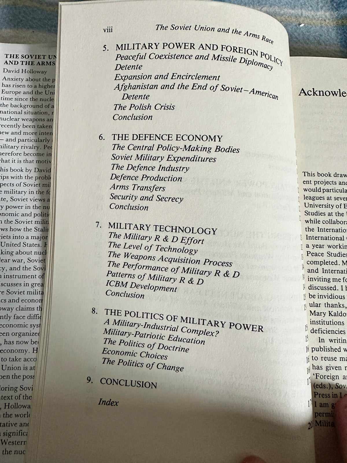 1983*1st* The Soviet Union & The Arms Race - David Holloway(Yale University Press) - Honeyburn Books (UK)