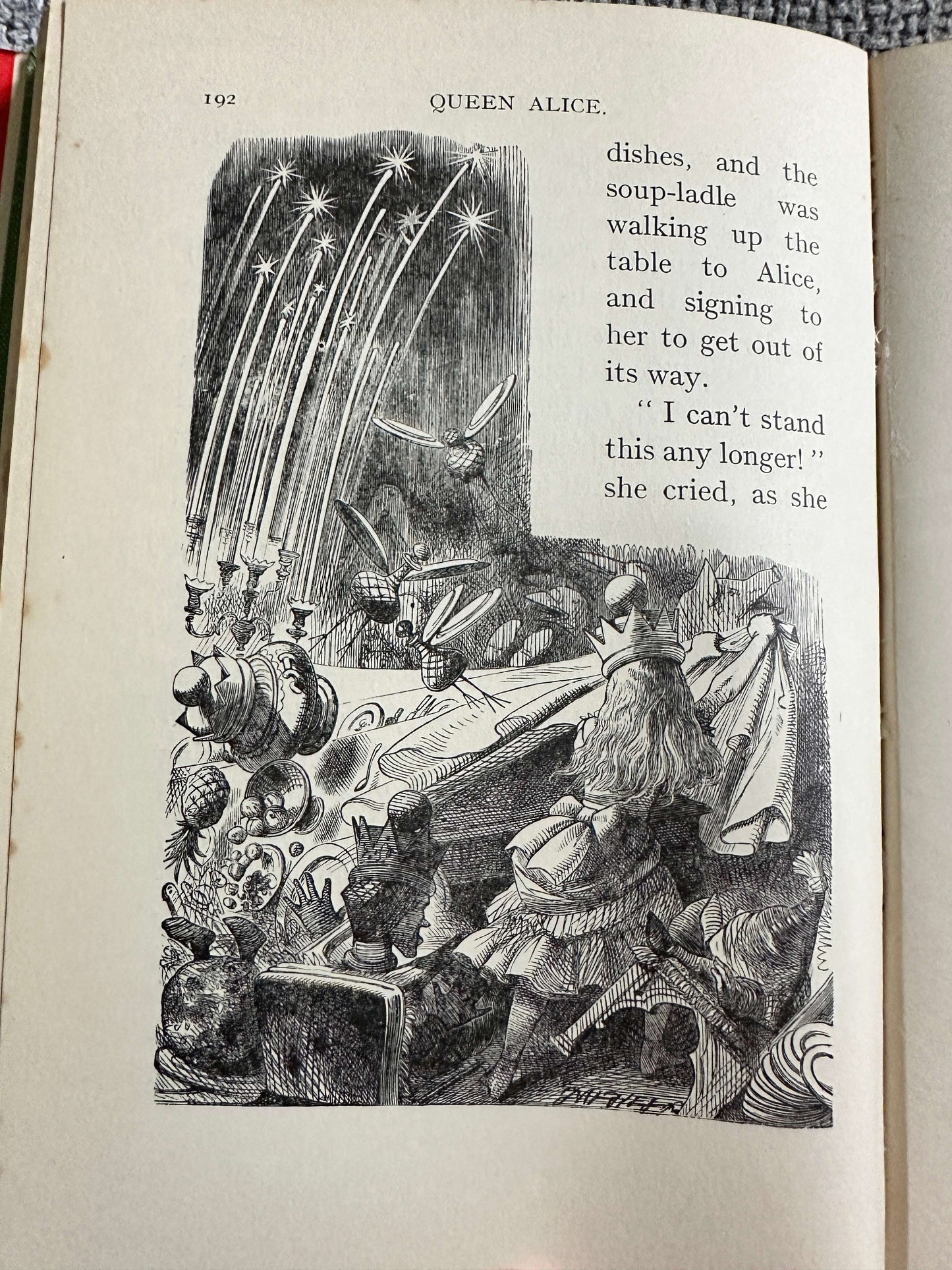 1962 Through The Looking Glass & What Alice Found There - Lewis Carroll (John Tenniel Illust) MacMillan & Co Ltd.