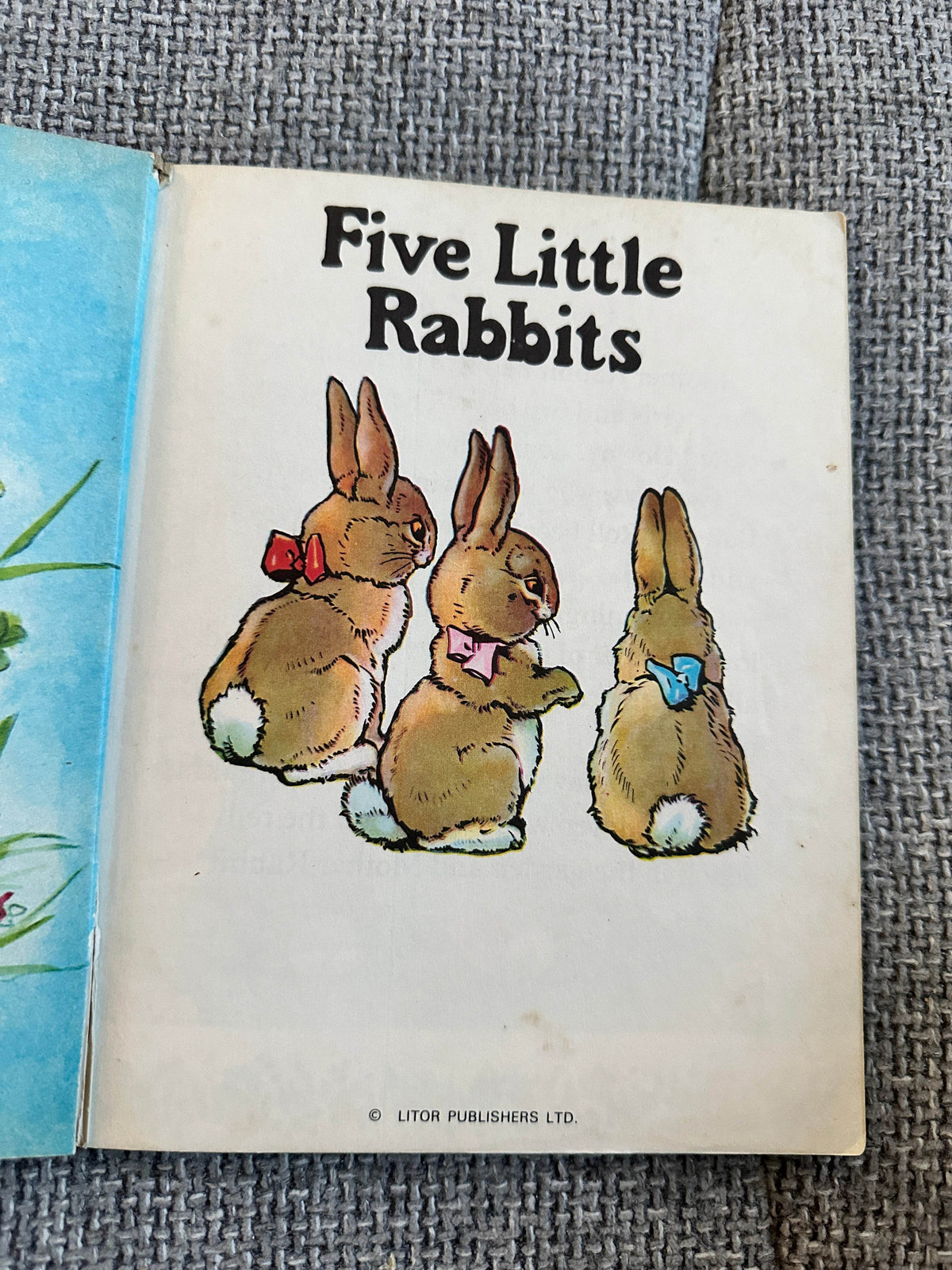 1949 Five Little Rabbits (Diamond Series) Litor Publishers - Honeyburn Books (UK)
