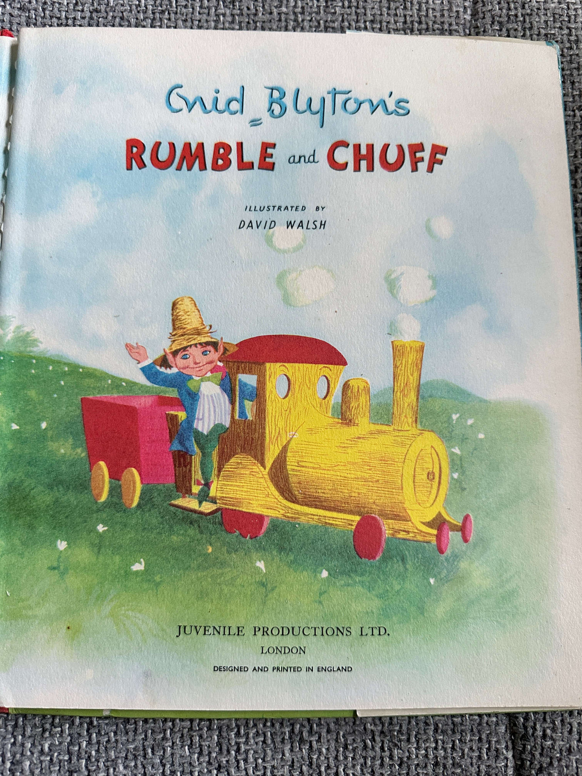 1958*1st* Rumble & Chuff (First Book) Enid Blyton (David Walsh Illust) Juvenile Productions Ltd