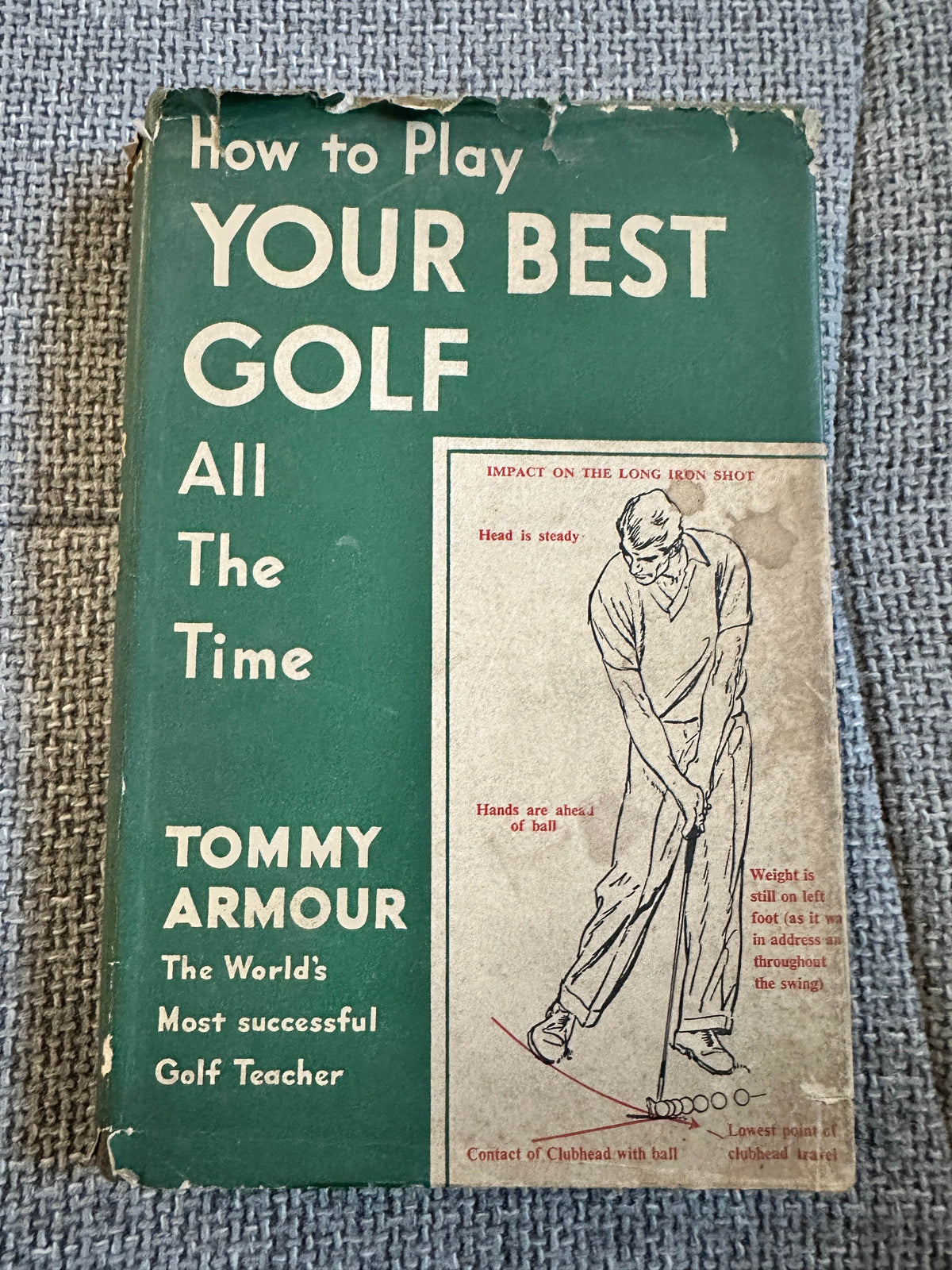 1958 How To Play Your Best Golf All The Time - Tommy Armour (Illustration Lealand Gustavson) Hodder & Stoughton - Honeyburn Books (UK)