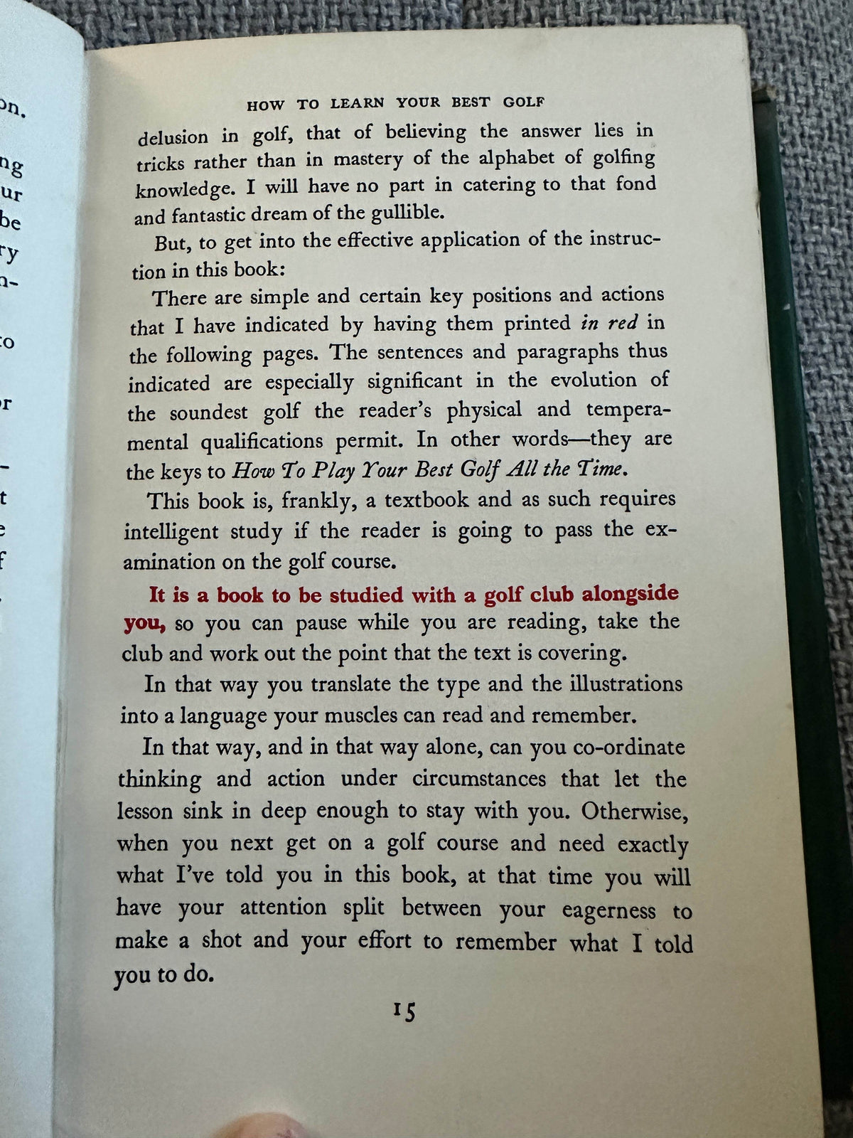 1958 How To Play Your Best Golf All The Time - Tommy Armour (Illustration Lealand Gustavson) Hodder & Stoughton - Honeyburn Books (UK)