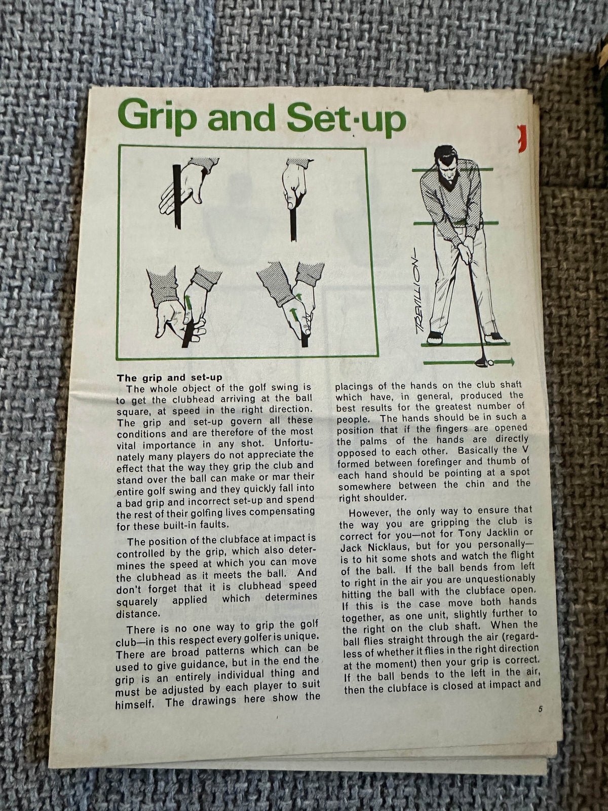 1958 How To Play Your Best Golf All The Time - Tommy Armour (Illustration Lealand Gustavson) Hodder & Stoughton - Honeyburn Books (UK)