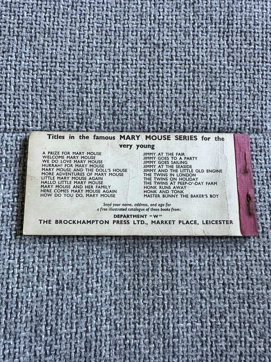 1951 A Prize For Mary Mouse - Enid Blyton (Olive F. Openshaw Illust) Brockhampton Press - Honeyburn Books (UK)