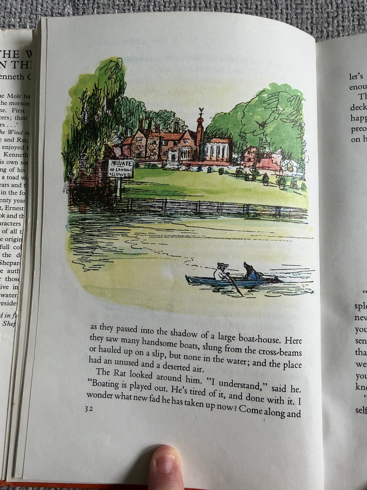 1978 The Wind In The Willows - Kenneth Grahame (Ernest H. Shepard illust) Book Club - Honeyburn Books (UK)