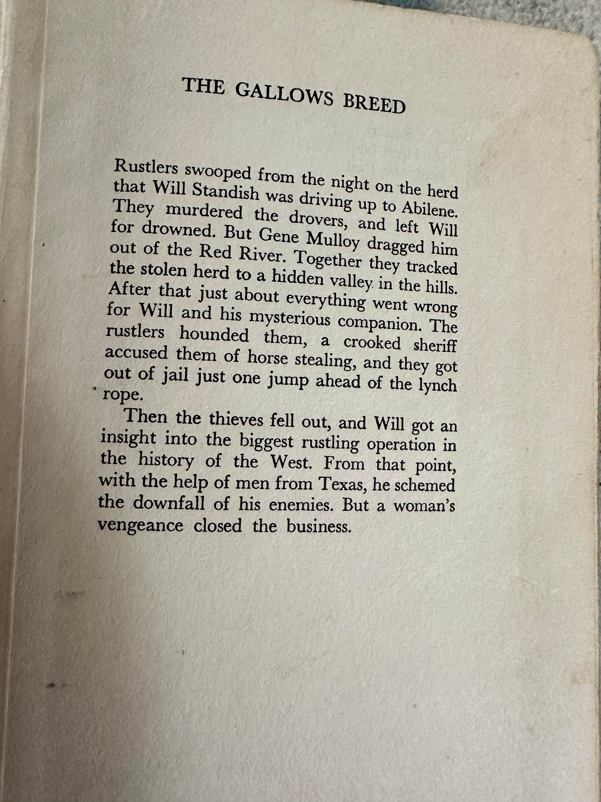 1969*1st* The Gallows Breed - Dan Royal(Robert Hale Ltd) - Honeyburn Books (UK)