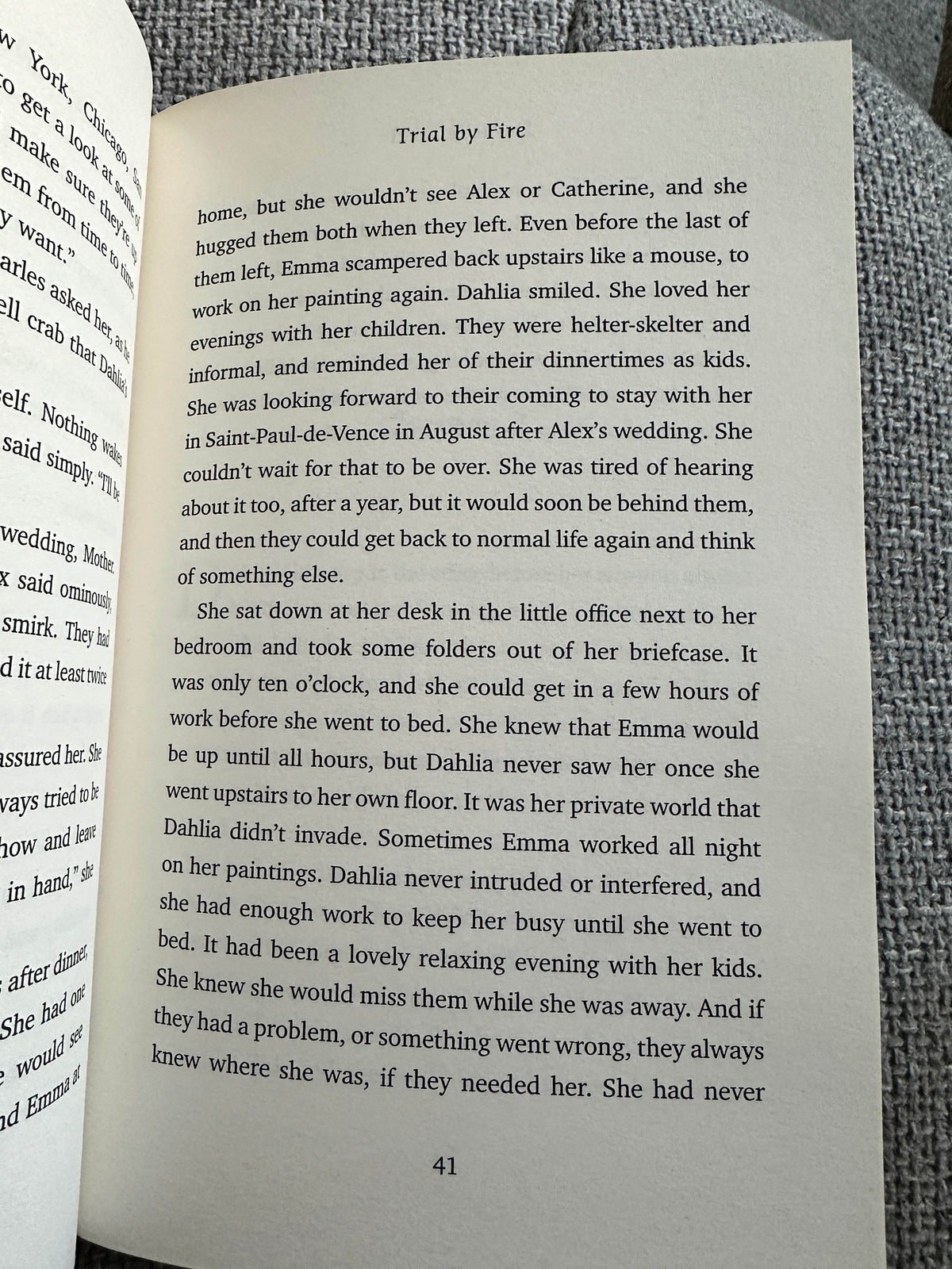 2024 Trial By Fire - Danielle Steel (MacMillan) - Honeyburn Books (UK)