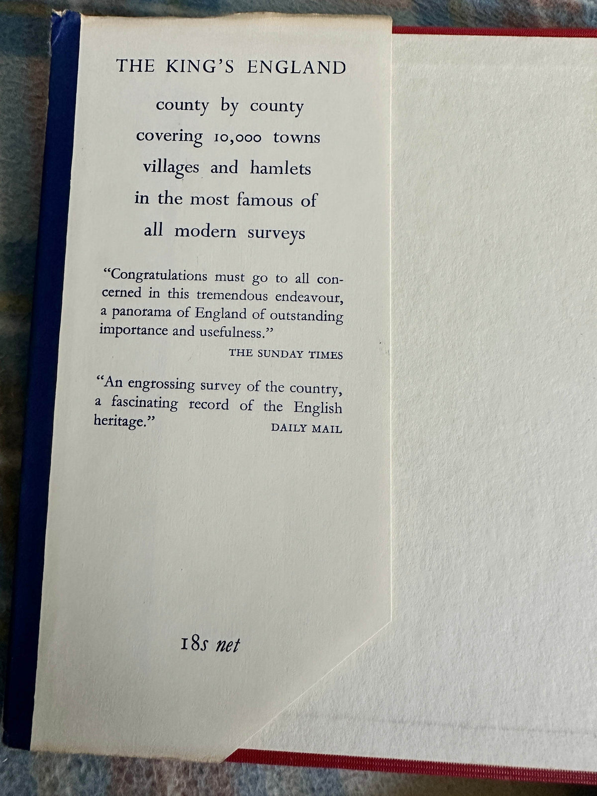 1958 The King’s Land: Derbyshire - Arthur Mee(Hodder & Stoughton) - Honeyburn Books (UK)