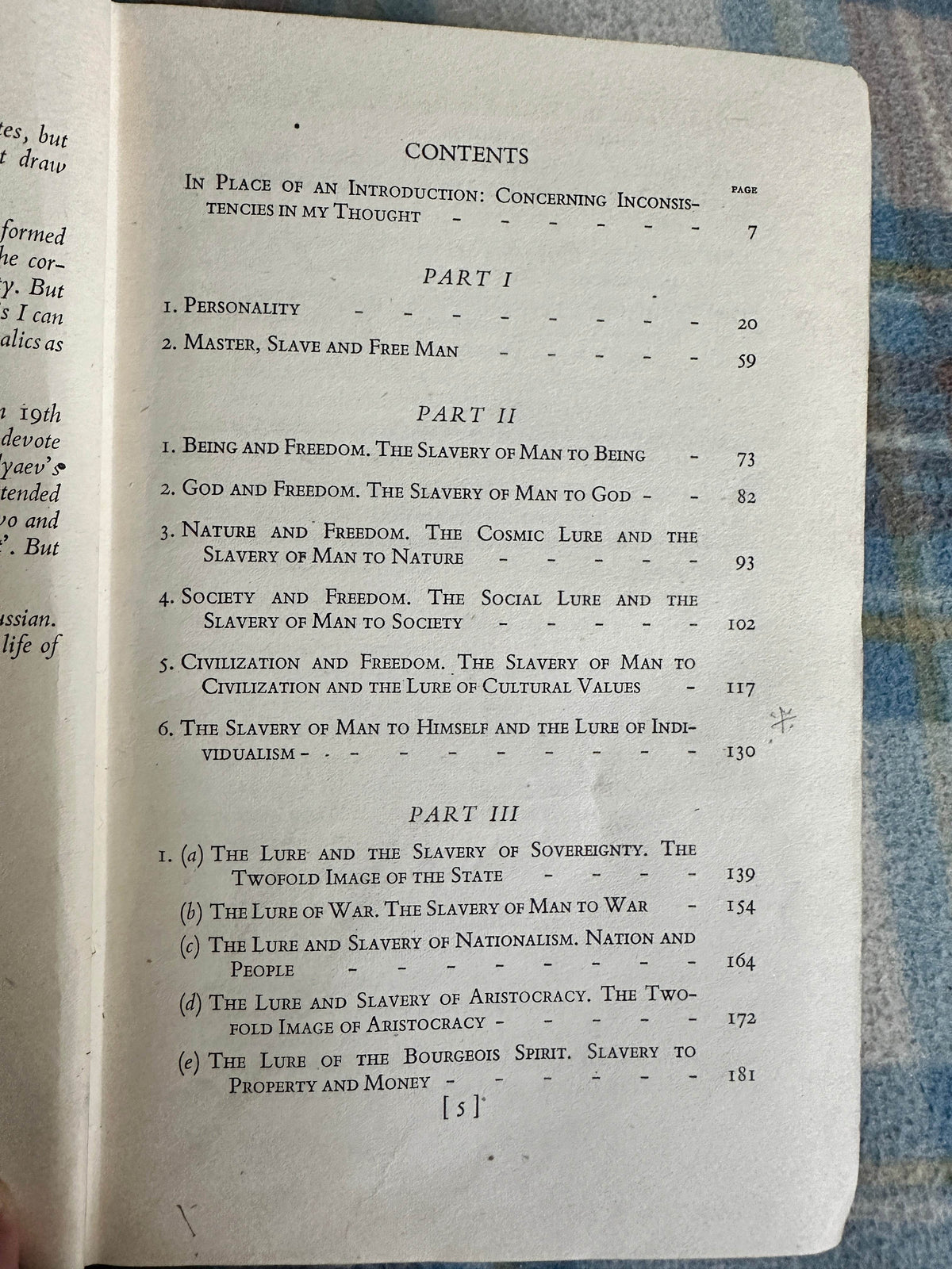 1943*1st* Slavery & Freedom - Nicolas Berdyaev(Geoffrey Bles The Century Press) - Honeyburn Books (UK)