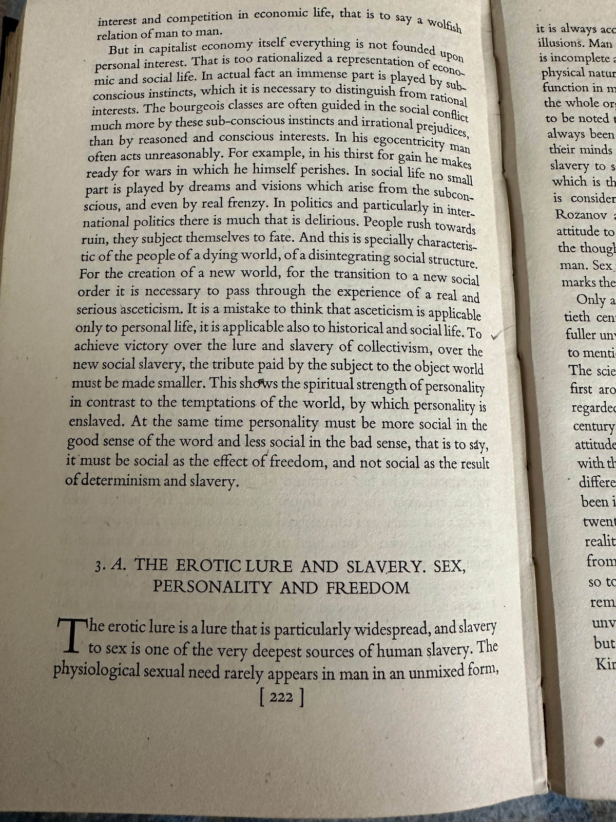 1943*1st* Slavery & Freedom - Nicolas Berdyaev(Geoffrey Bles The Century Press) - Honeyburn Books (UK)