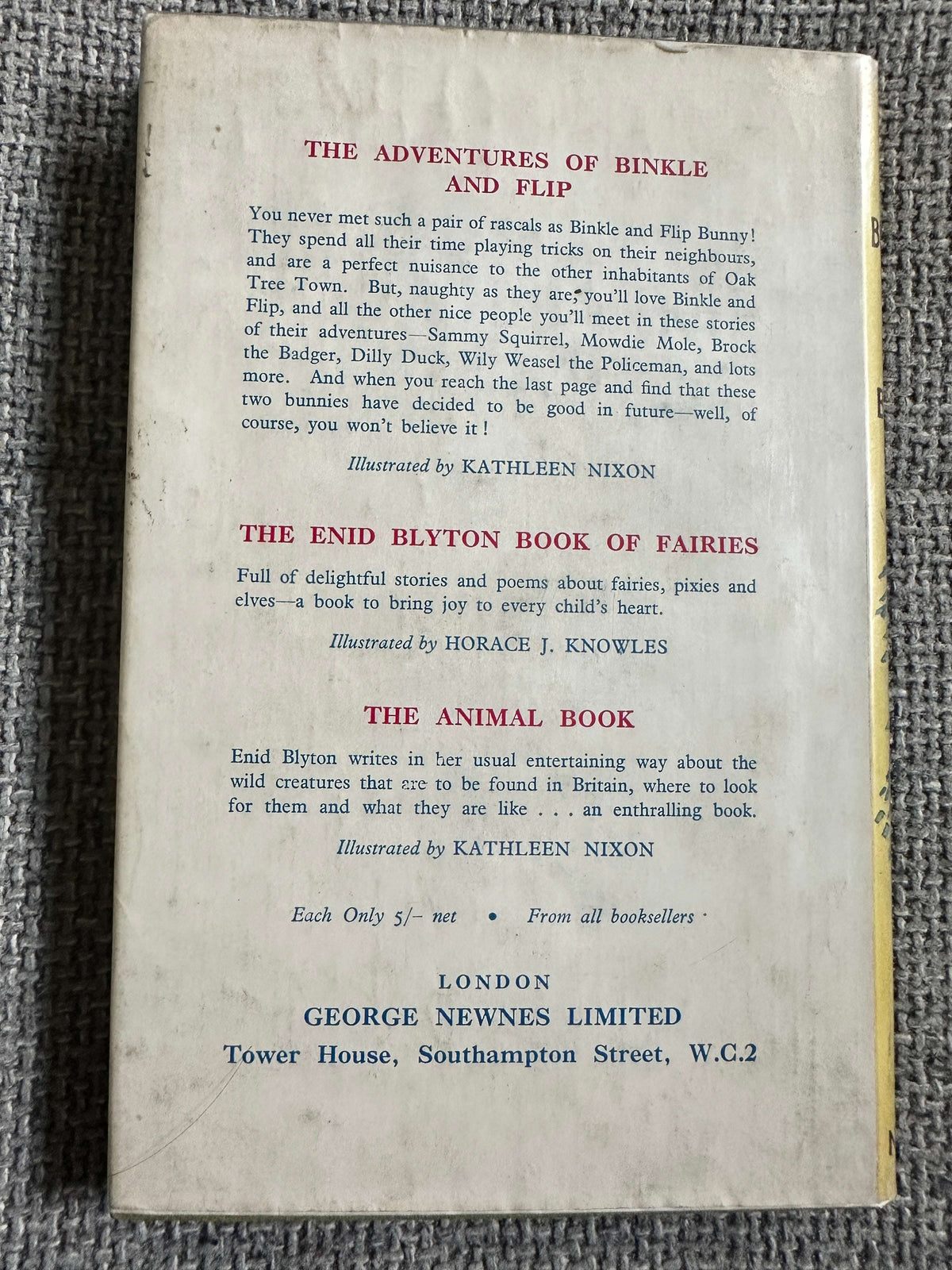 1951 The Book Of Brownies - Enid Blyton (Ernest Aris Illust) George Newnes Ltd.