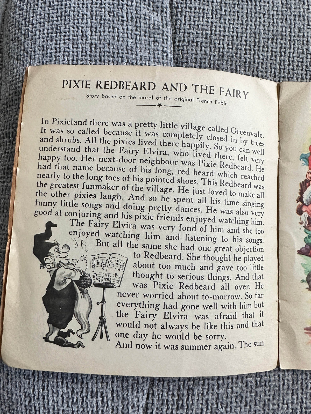 1960’s The Cricket & The Ant - La Fontaine (Hunnik Illust) Brown & Watson Ltd. - Honeyburn Books (UK)