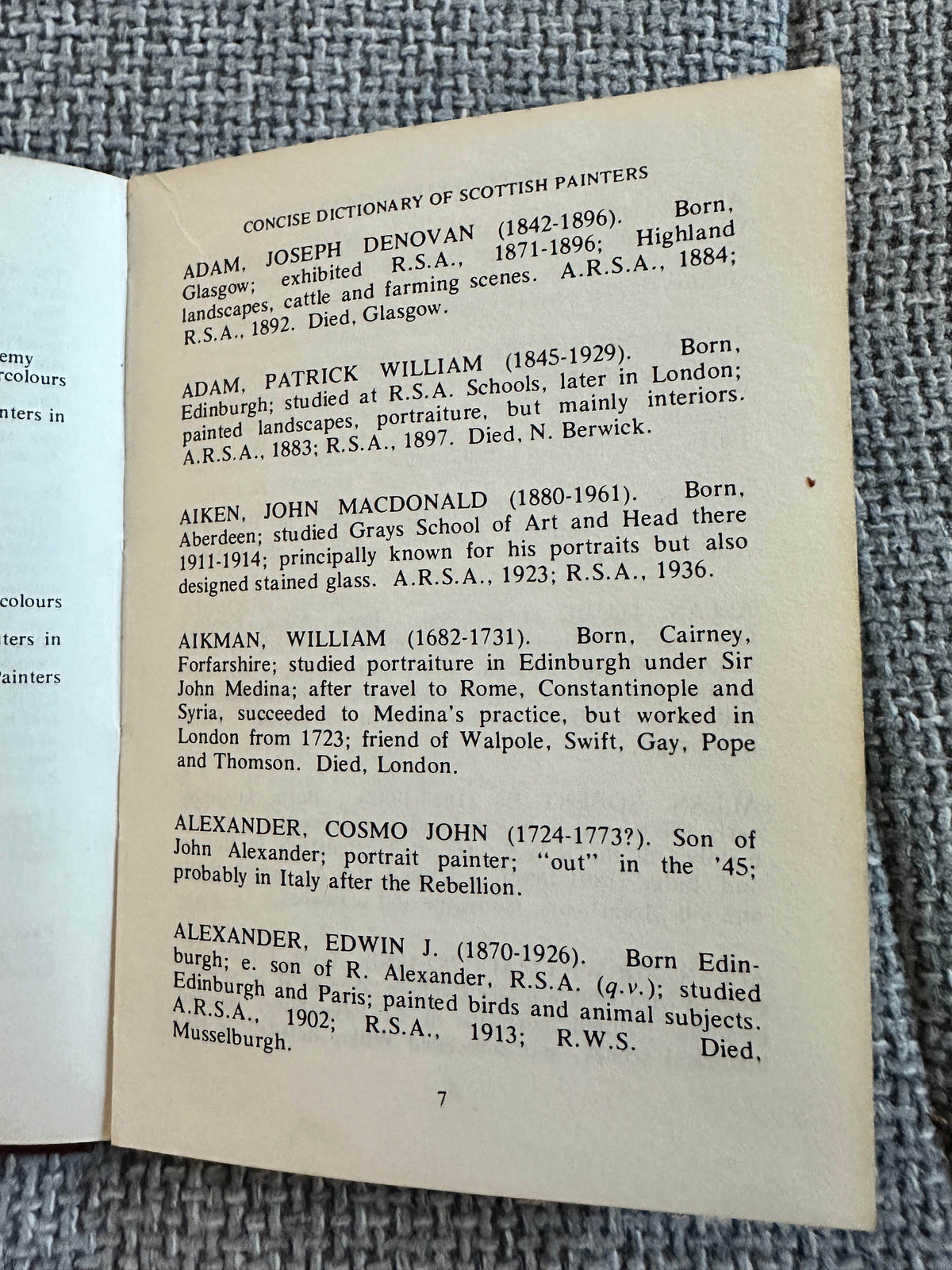 1976*1st* A Concise Dictionary Of Scottish Painters - Paul Harris (Paul Harris Publishing) - Honeyburn Books (UK)