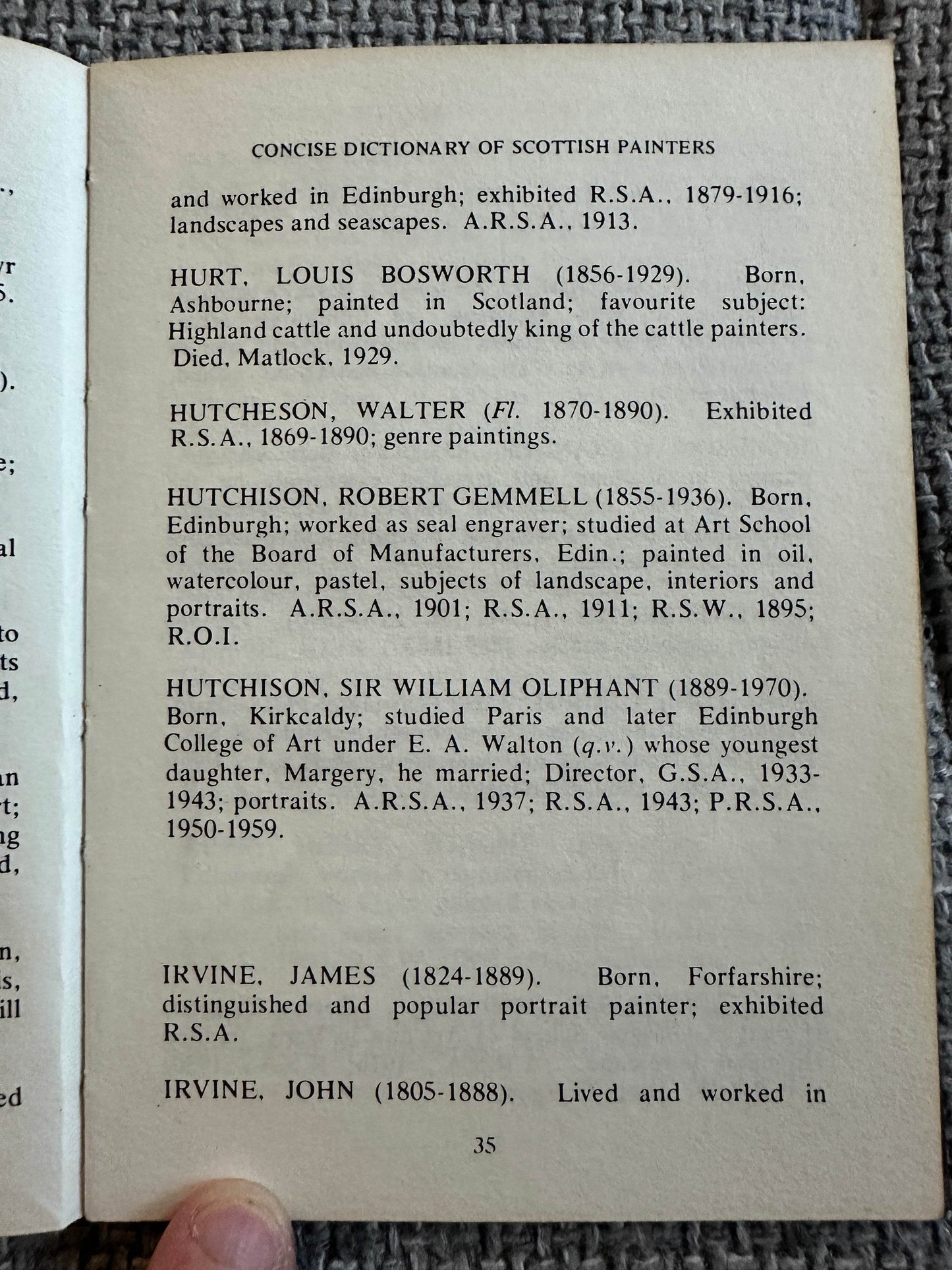 1976*1st* A Concise Dictionary Of Scottish Painters - Paul Harris (Paul Harris Publishing) - Honeyburn Books (UK)
