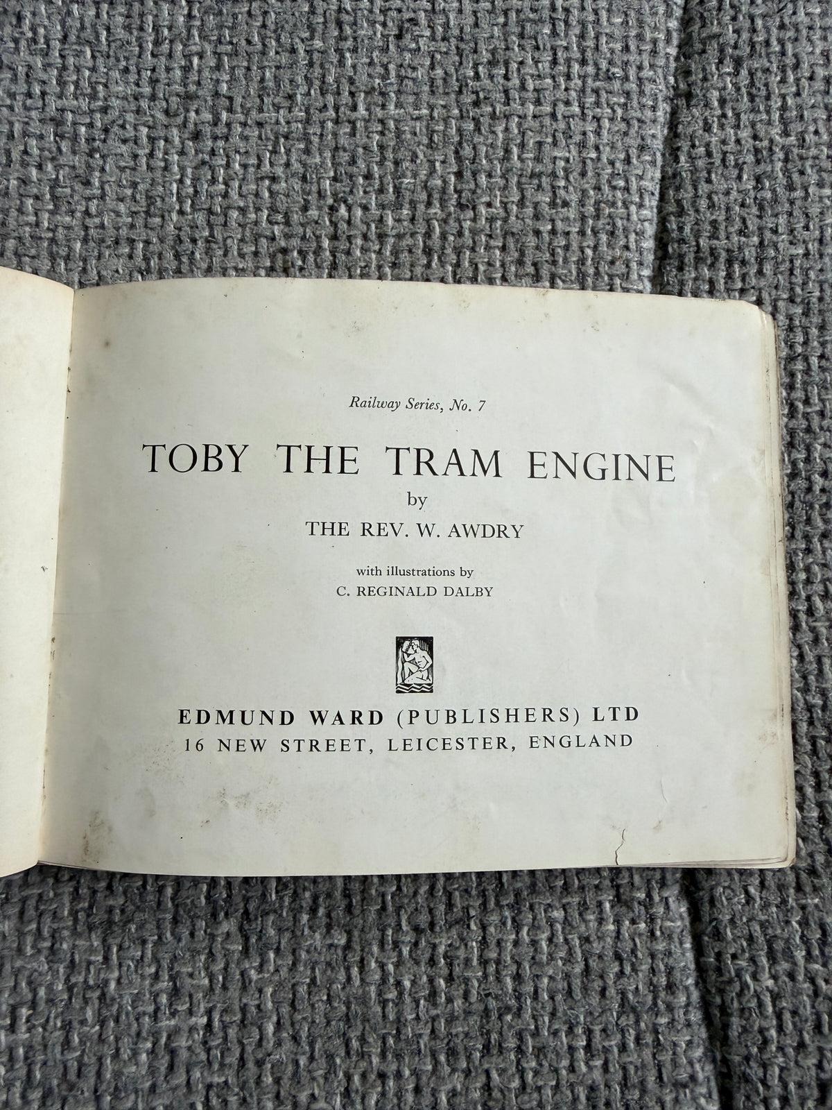 1952*1st* Toby The Tram Engine - The Rev. W. Awdry (Reginald C. Dalby illust) Edmund Ward (Publisher) Ltd - Honeyburn Books (UK)