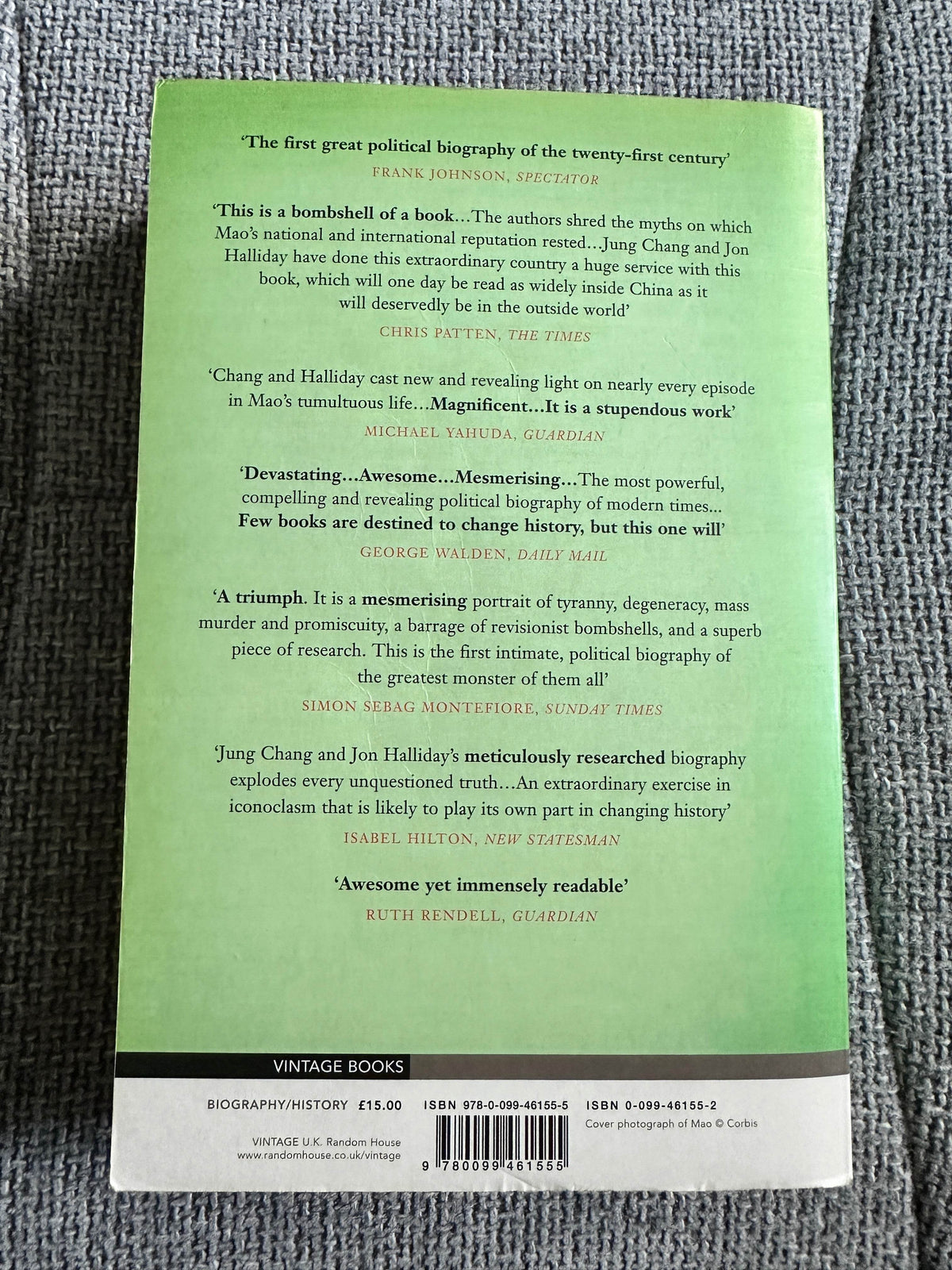 2006 Mao: The Unknown Story - Jung Chang & Jon Halliday (Vintage Books) - Honeyburn Books (UK)