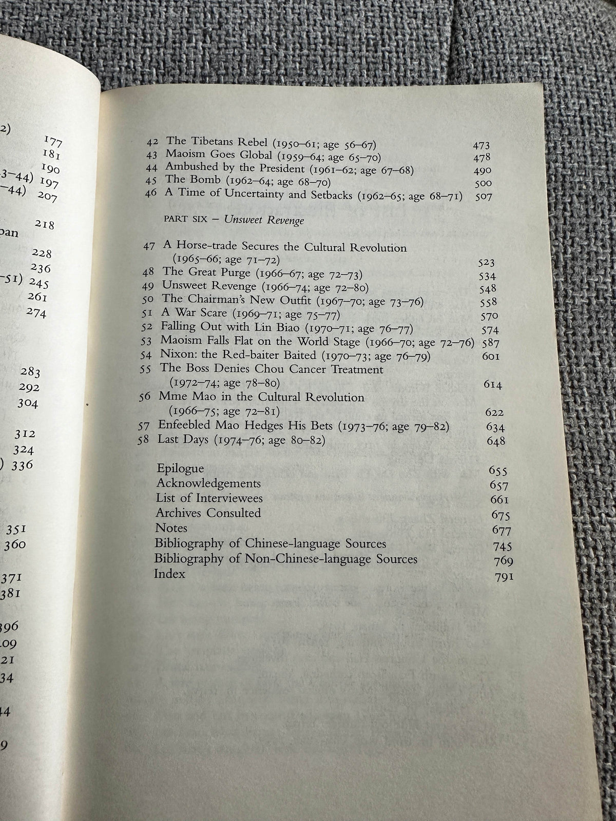 2006 Mao: The Unknown Story - Jung Chang & Jon Halliday (Vintage Books) - Honeyburn Books (UK)