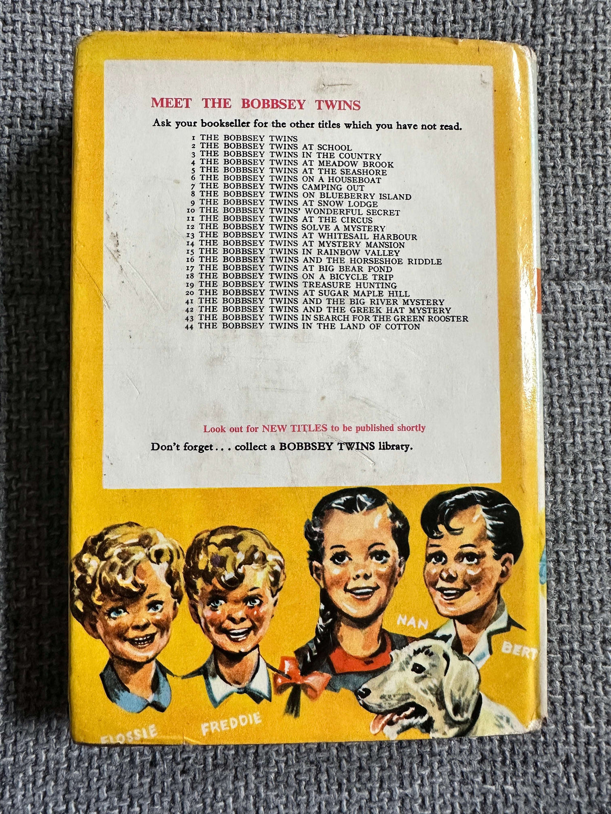 1966 The Bobbsey Twins In The Country - Laura Lee Hope (World Distributors (Manchester) Ltd - Honeyburn Books (UK)